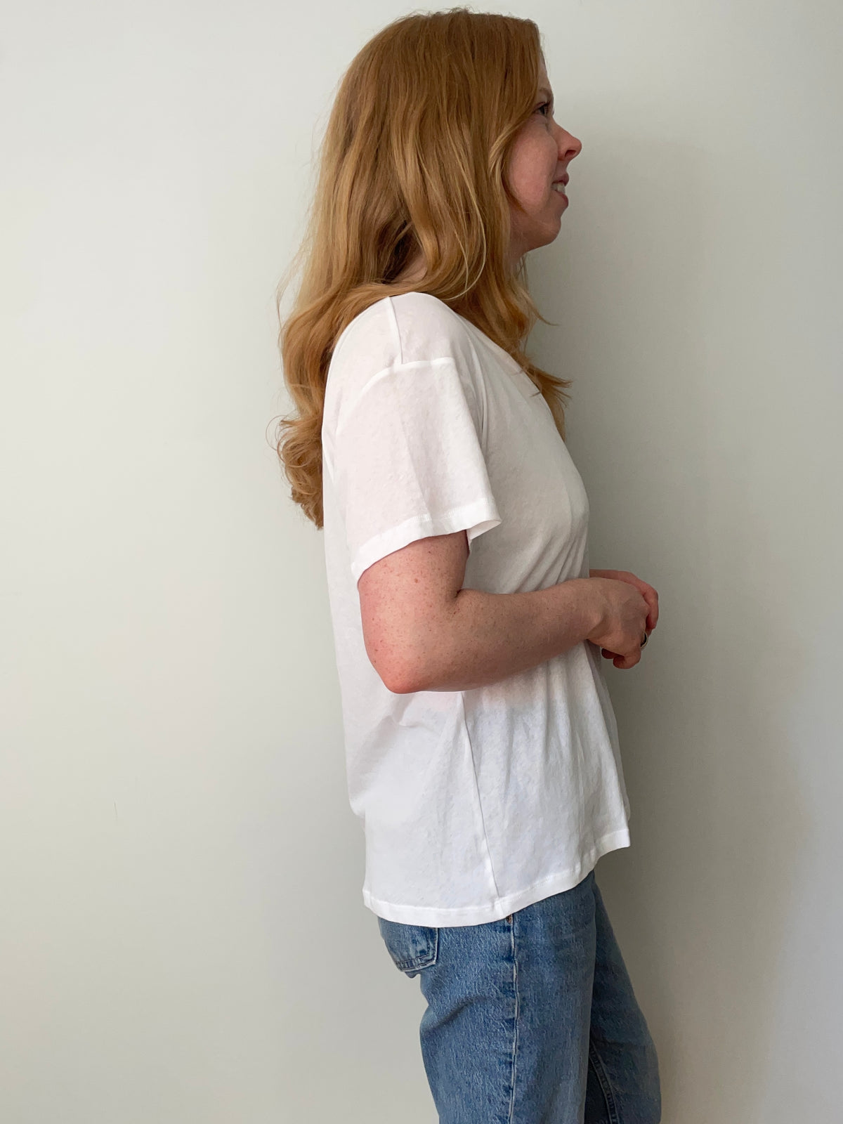Everlane White Air Scoop-Neck 100% Cotton Tee – Medium – NWT