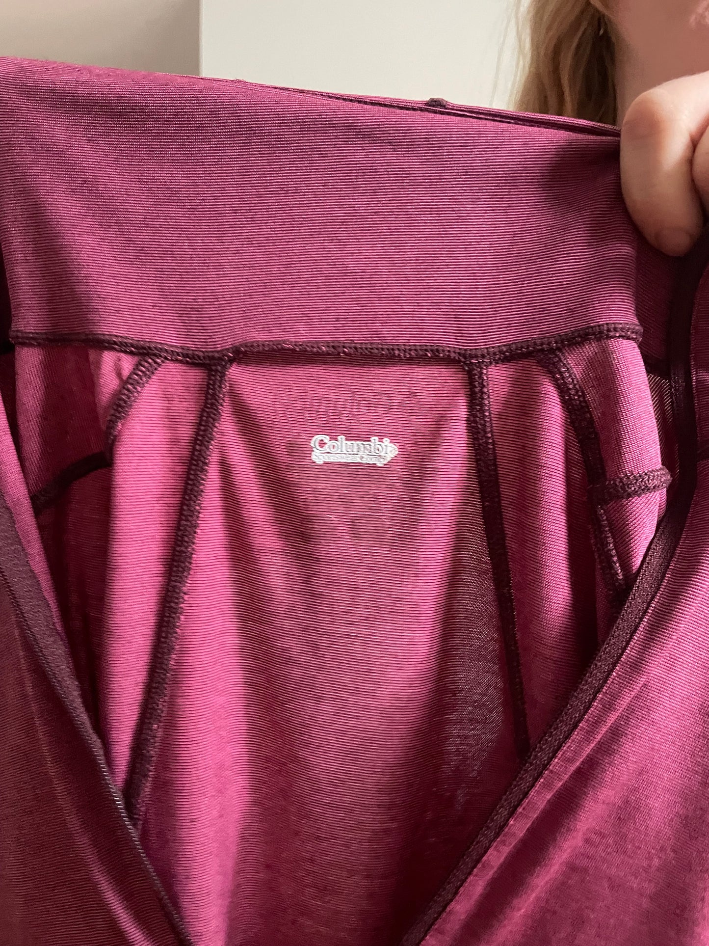 Columbia Pink Omni-Shade Half-Zip Long Sleeve Active Top - Medium