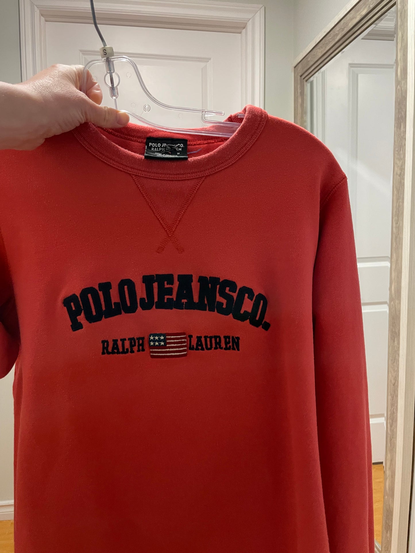 Polo Jeans Co. Ralph Lauren Red Logo Sweatshirt – Size Medium