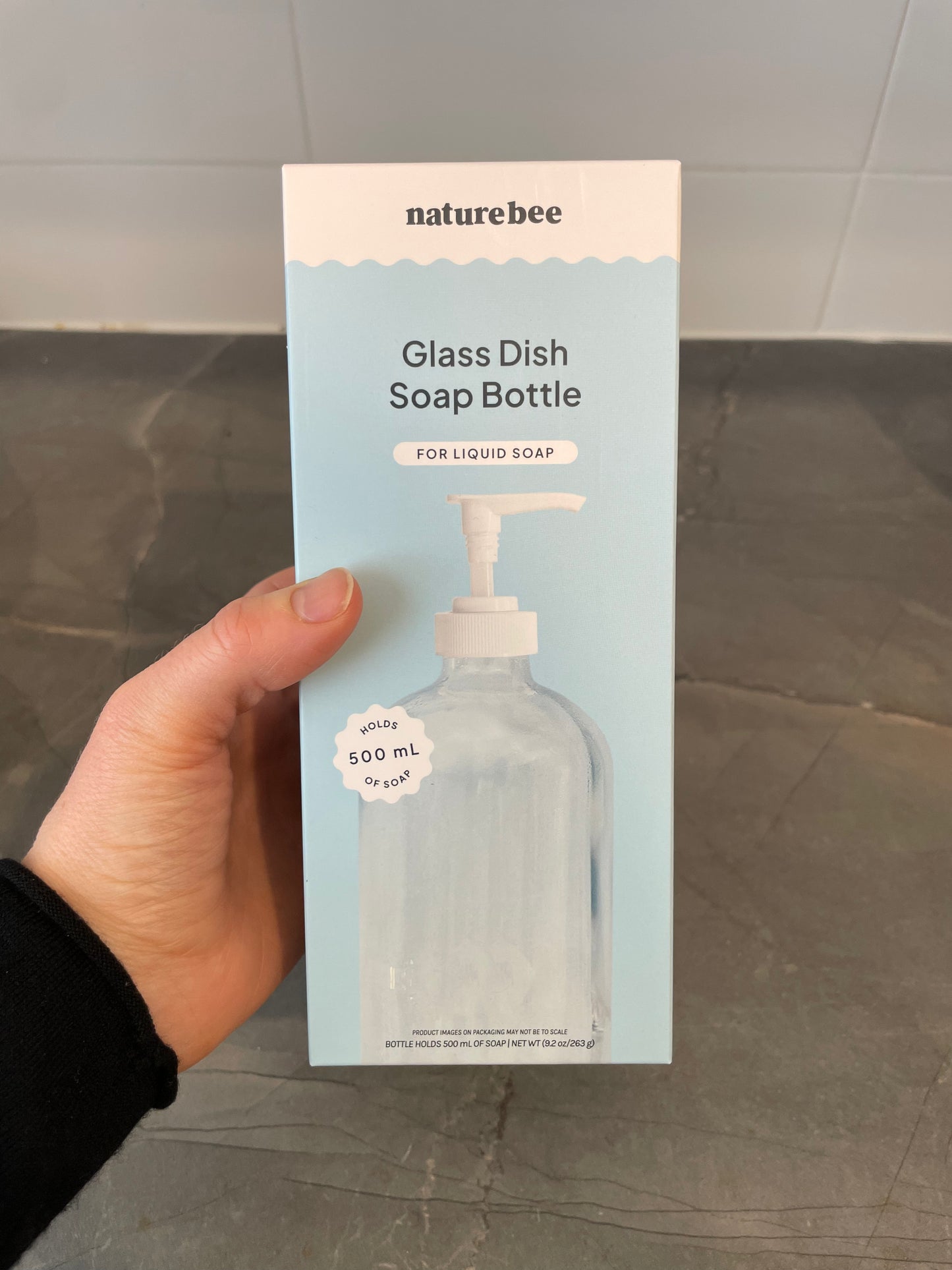 Glass Dish Soap Bottle