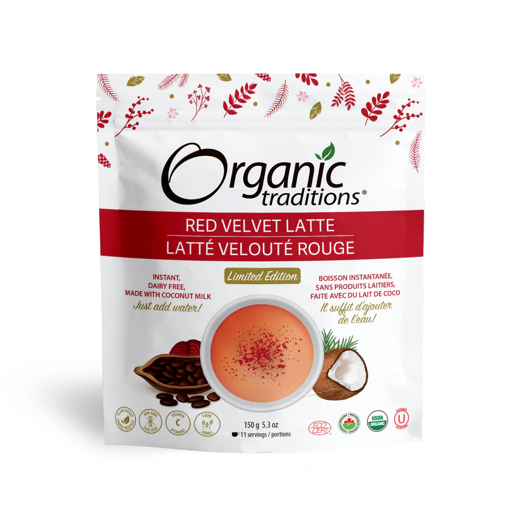 Organic Traditions Limited Edition Red Velvet Dairy-Free Latte