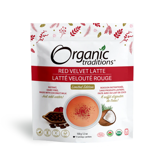 Organic Traditions Limited Edition Red Velvet Dairy-Free Latte