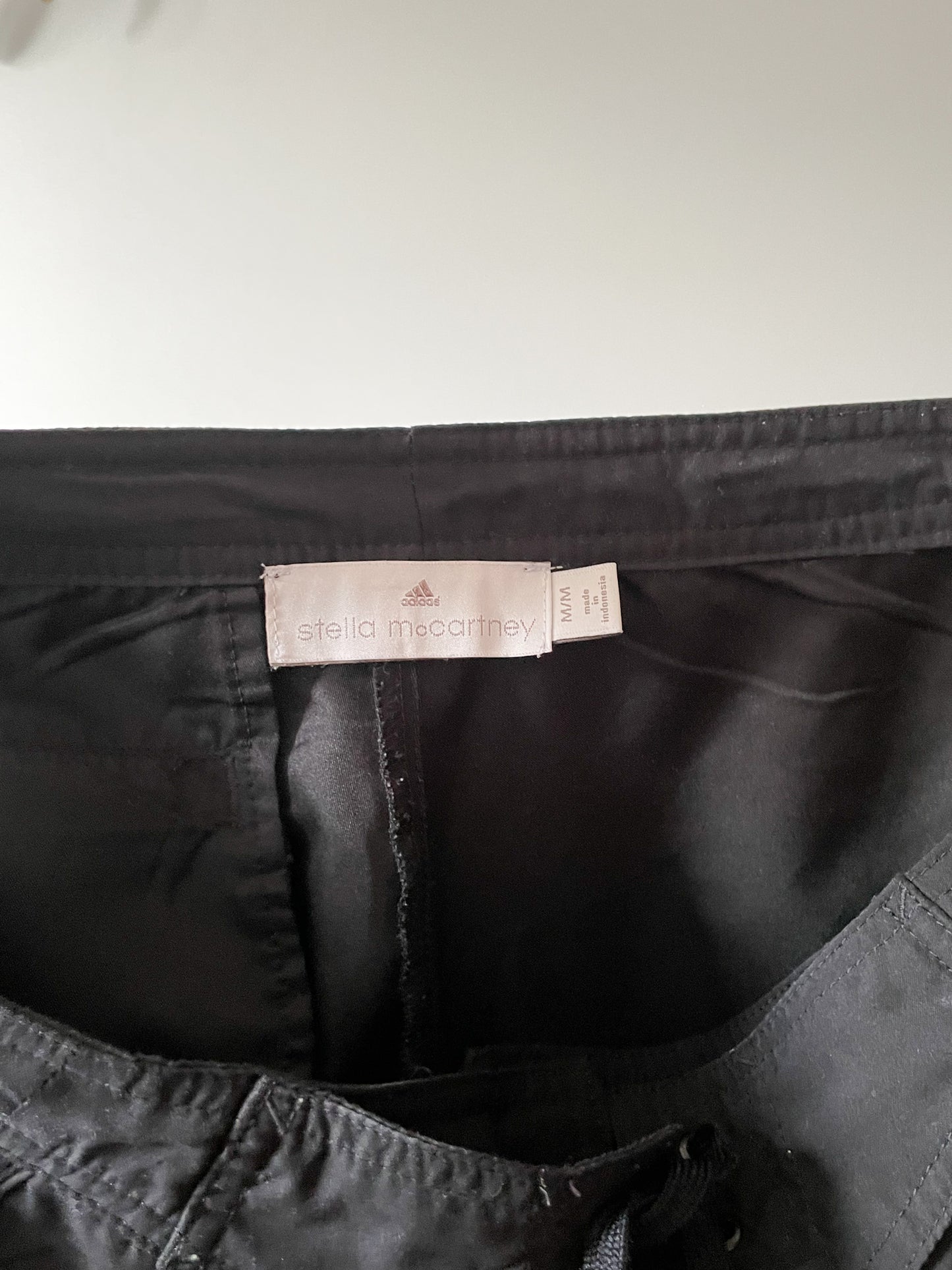 Adidas by Stella McCartney Black Mid Side Zip Board Shorts - Medium