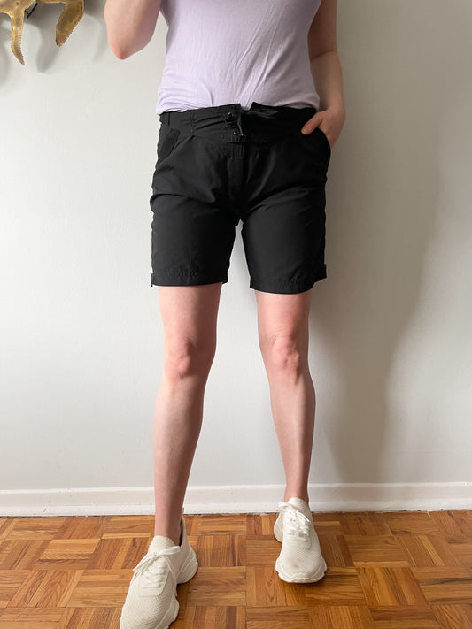 Adidas by Stella McCartney Black Mid Side Zip Board Shorts - Medium