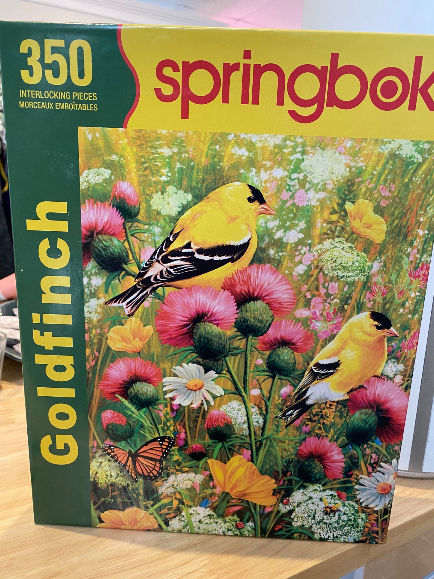 Springbock Goldfinches 350 Piece Puzzle