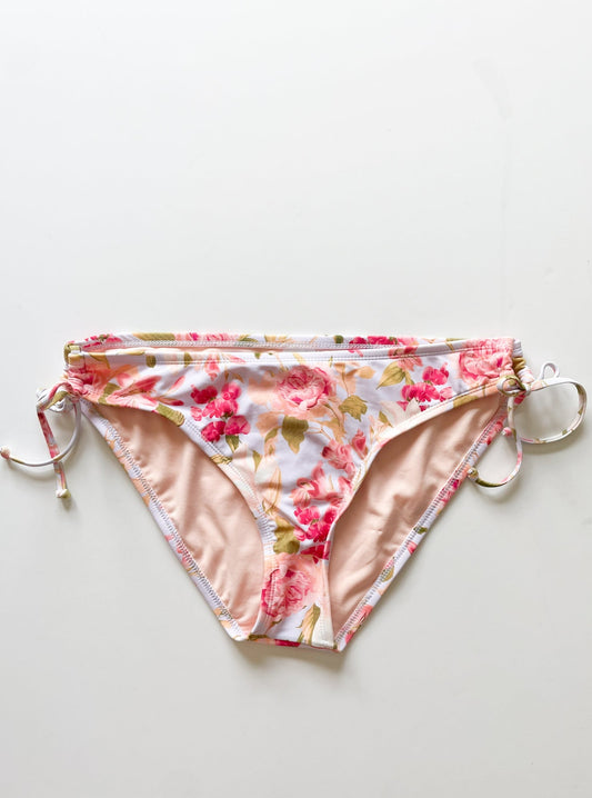 Kona Sol Pink Floral Keyhole Bikini Bottoms NWT - XL