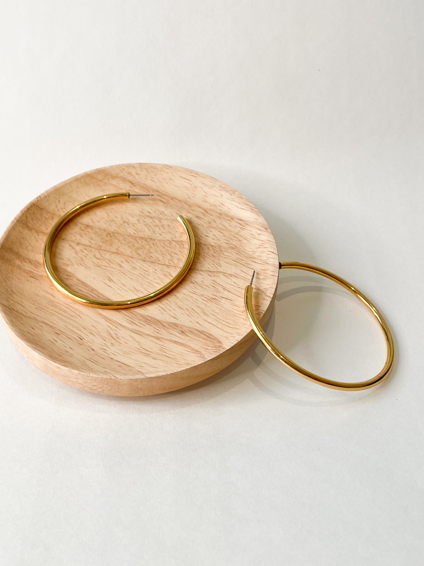 Gold Classic 2.5" Hoops Earrings