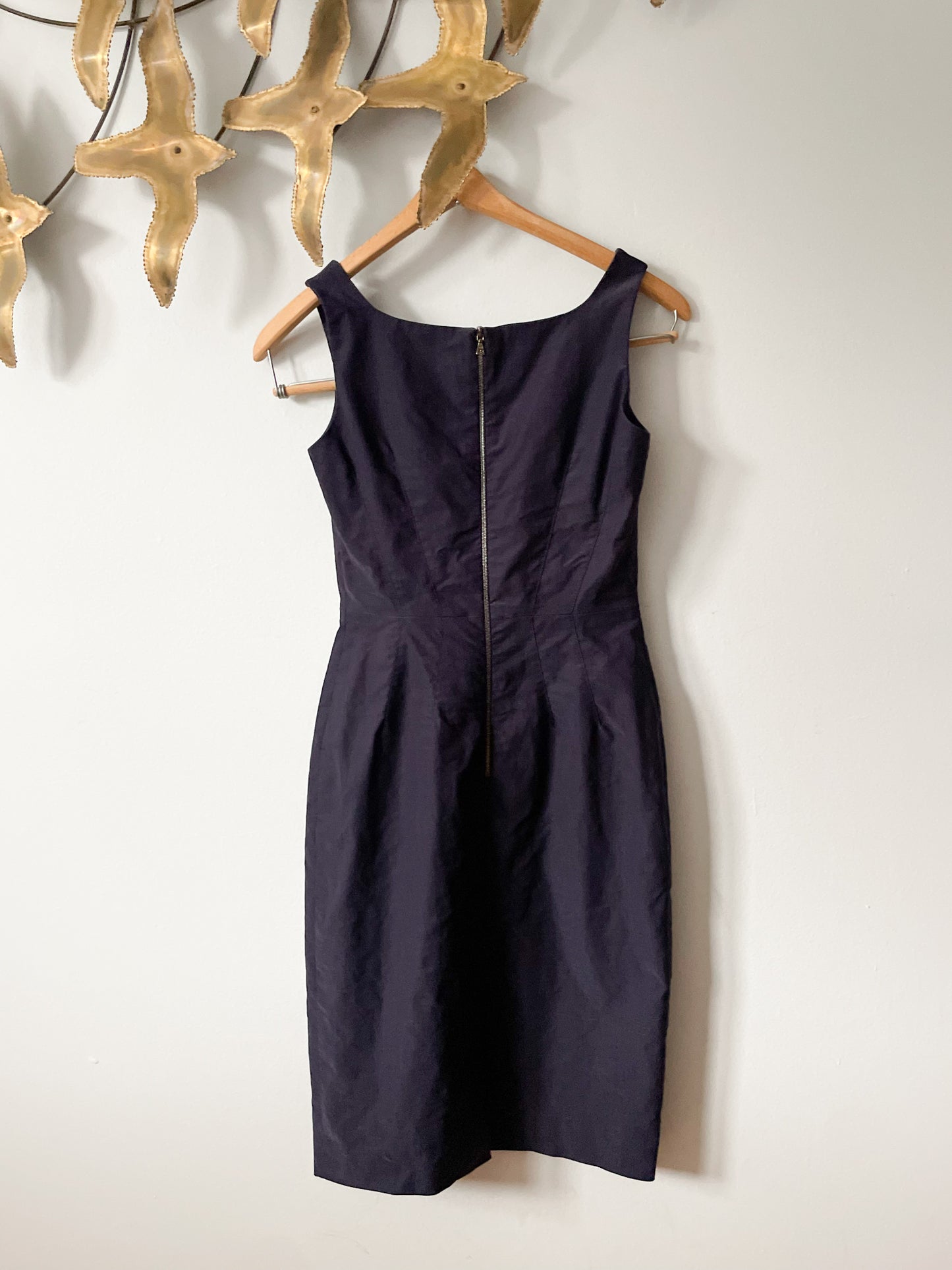 Judith & Charles Deep Purple Linen Sheath Dress - Size 2 Judith & Charles Deep Purple Linen Sheath Dress - Size 2