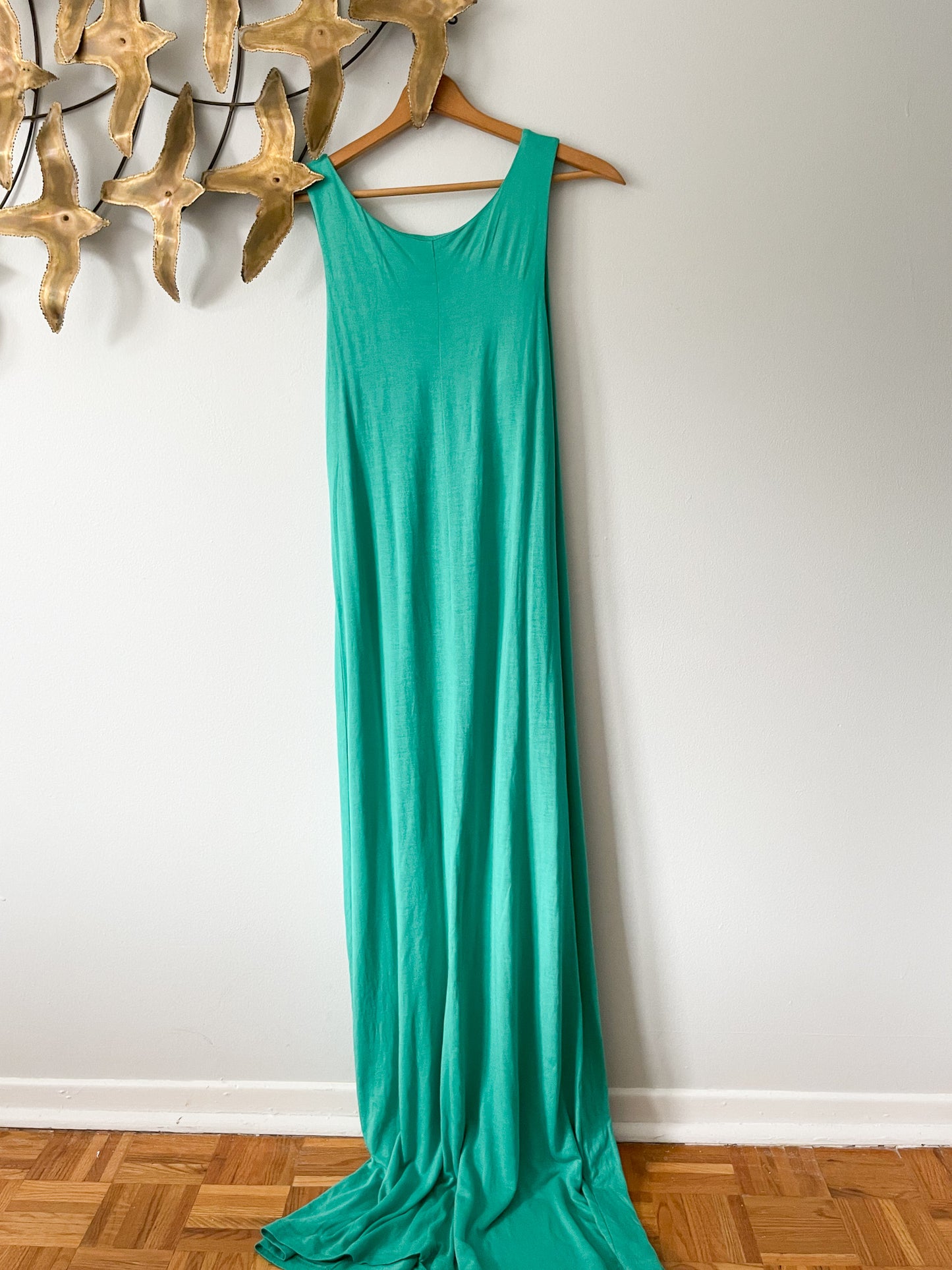 Charlie Paige Green Jersey Maxi Dress NWT - S/M