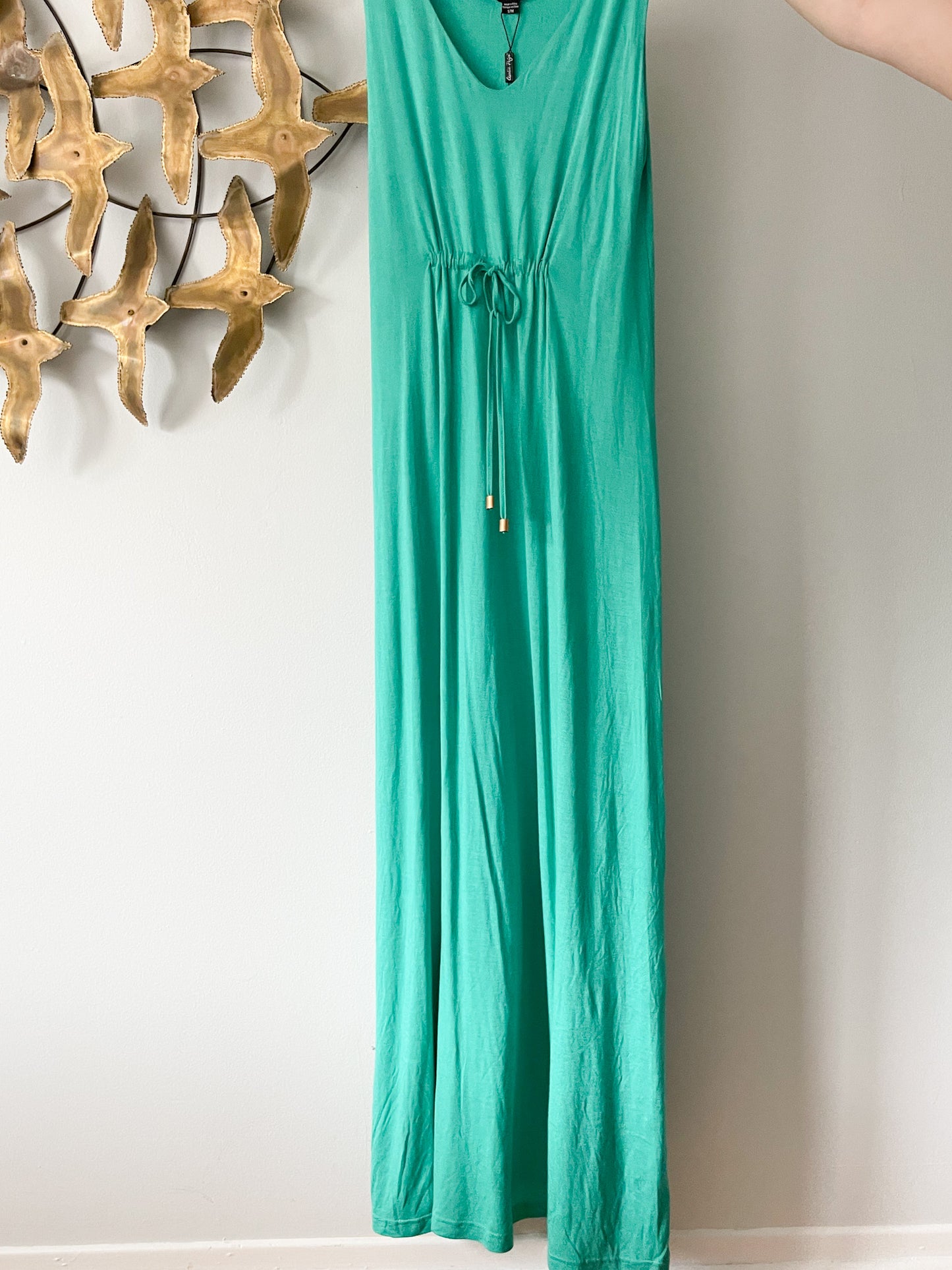 Charlie Paige Green Jersey Maxi Dress NWT - S/M