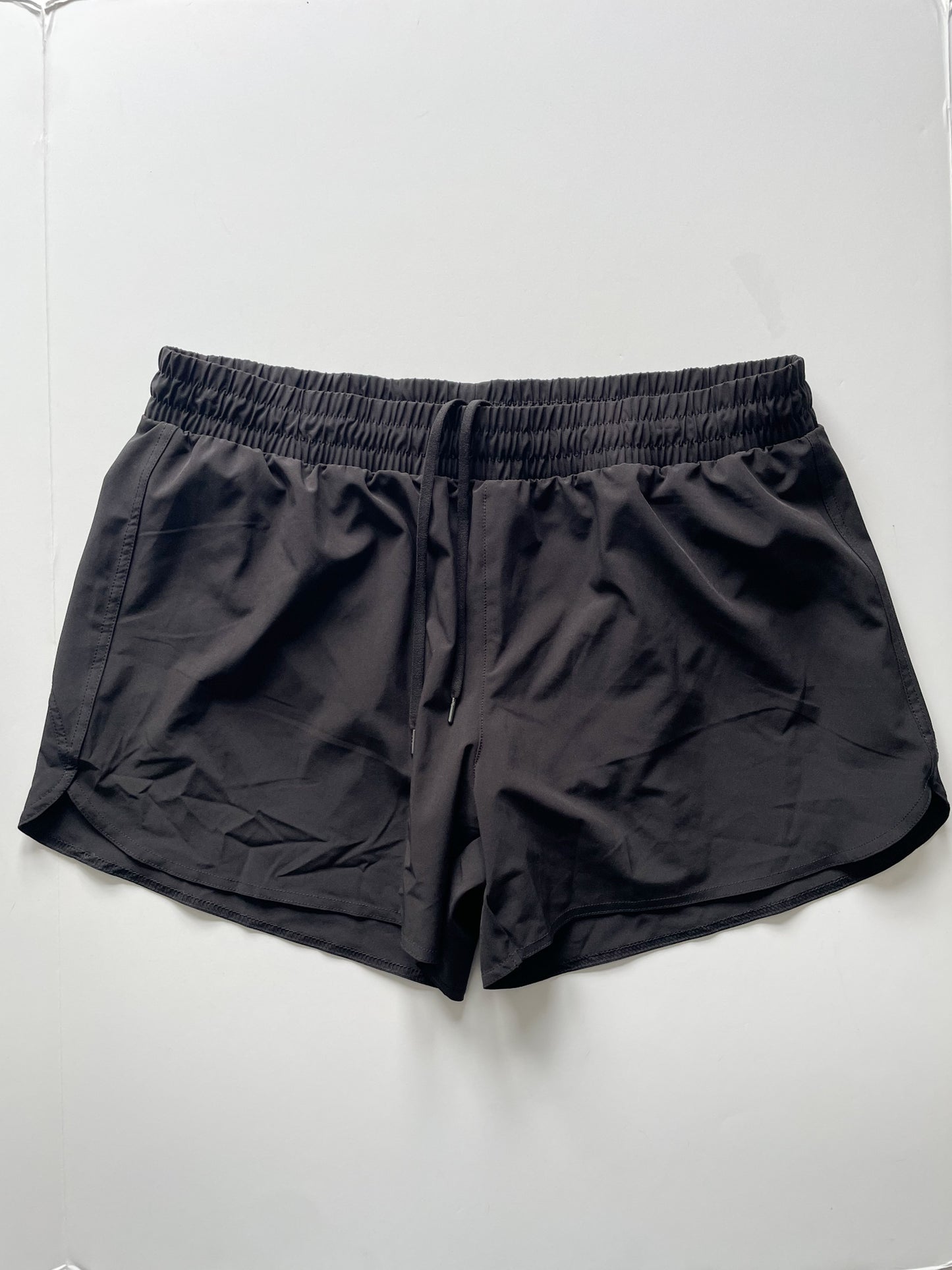 Athletic Works Black High Rise Workout Running Shorts - XL