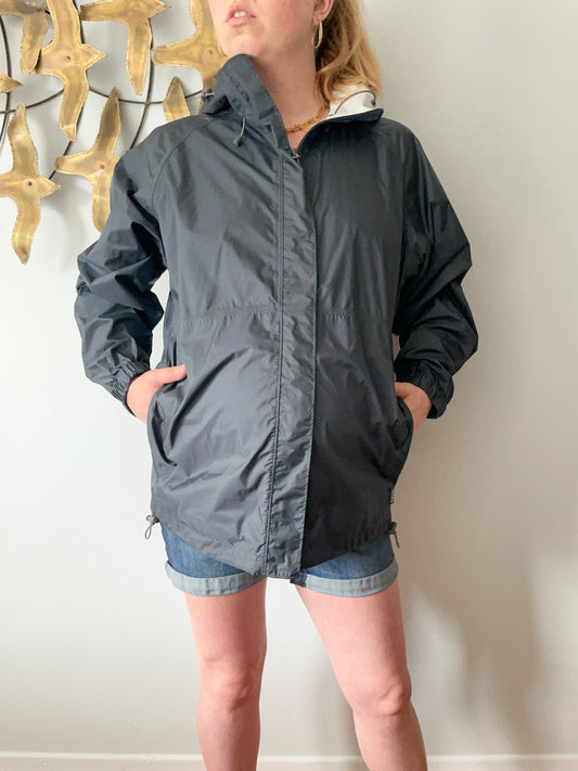 MEC Blue Grey Aquanator Rain Jacket - Women's - Size Large