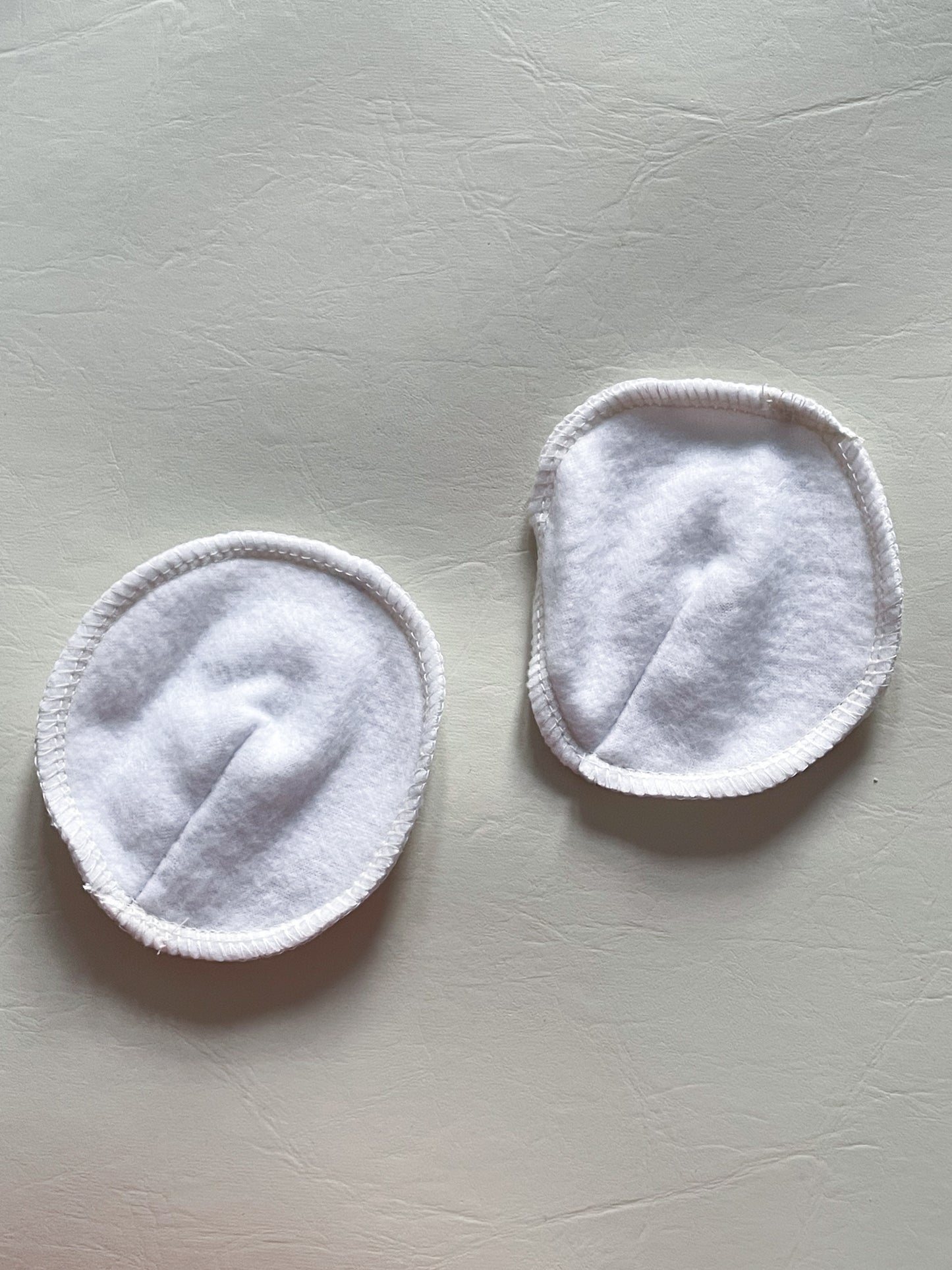Cotton White Reusable Nursing Breast Pads - 4 Pack