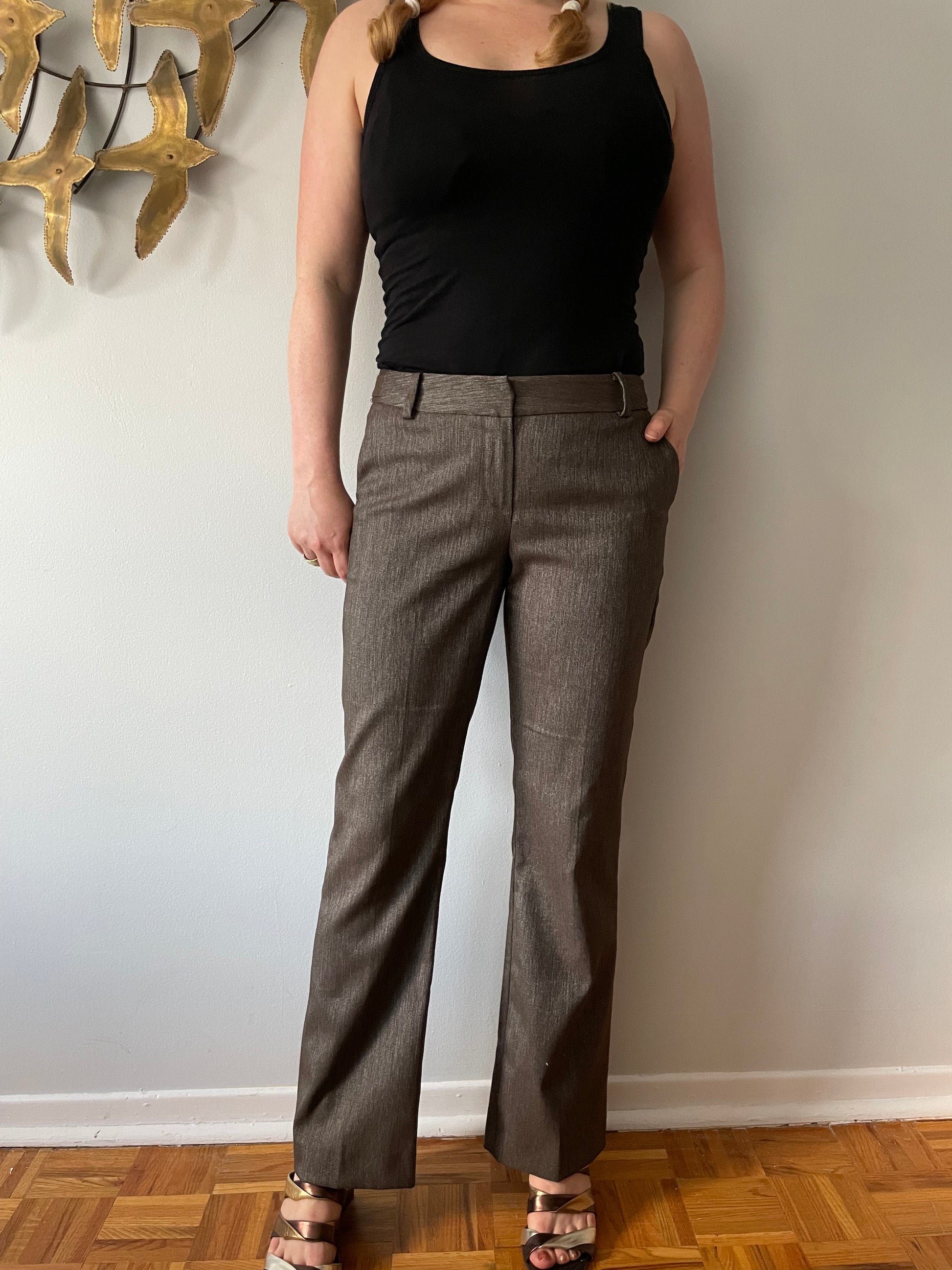 MEXX Brown Shiny Wide Leg Trouser Pants - Size 36 (Small) – Le Prix Fashion  & Consulting