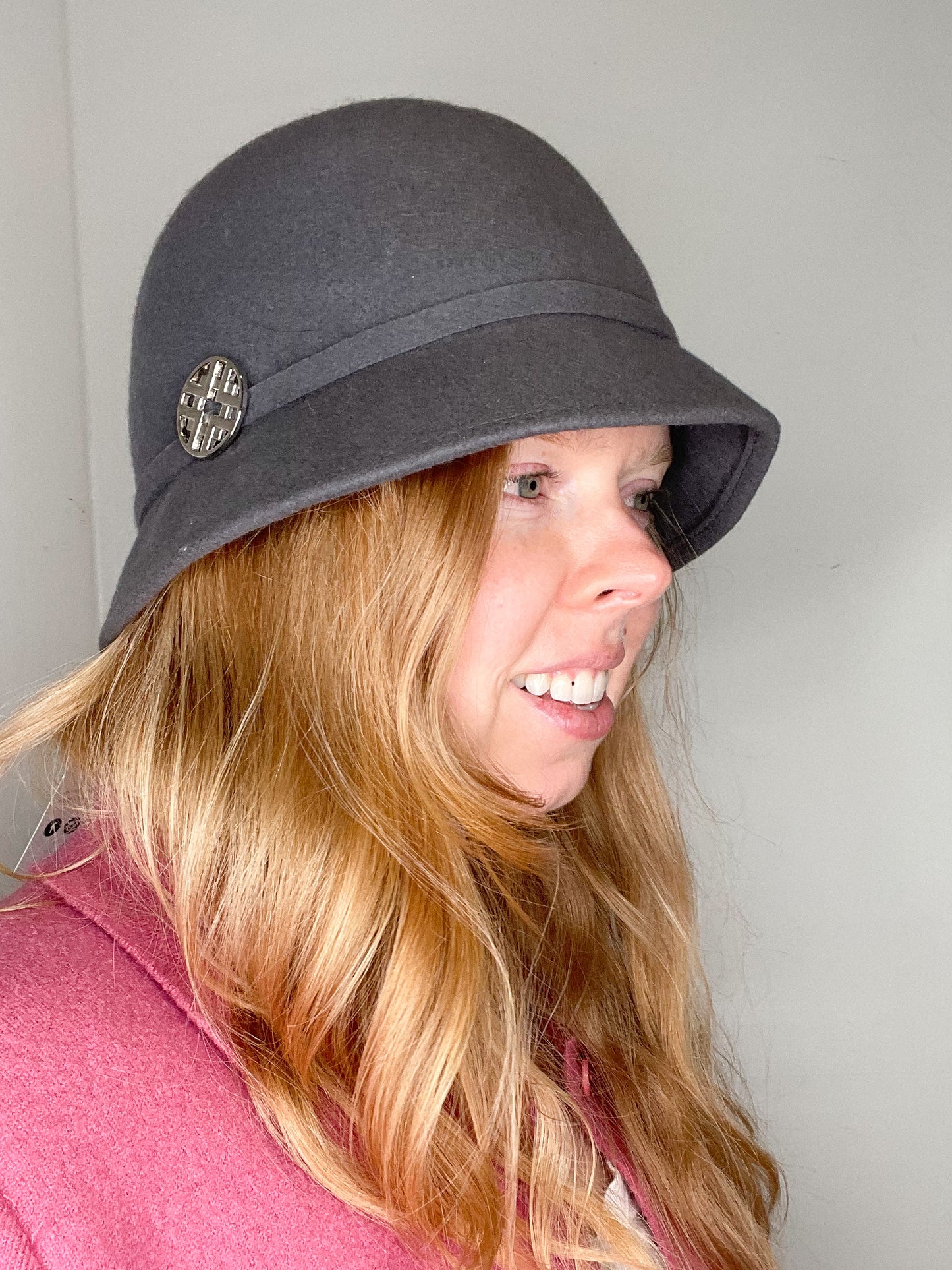 Jessica Grey Wool Bucket Hat