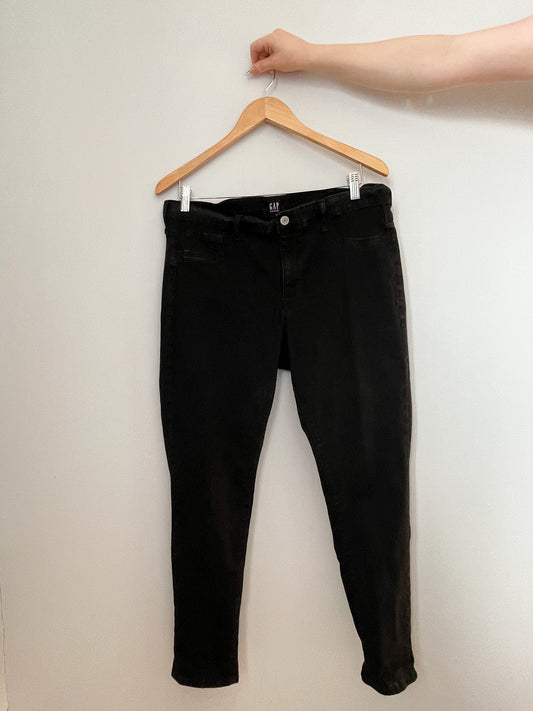 GAP Black High Rise Favourite Jegging Skinny Jeans - Size 33