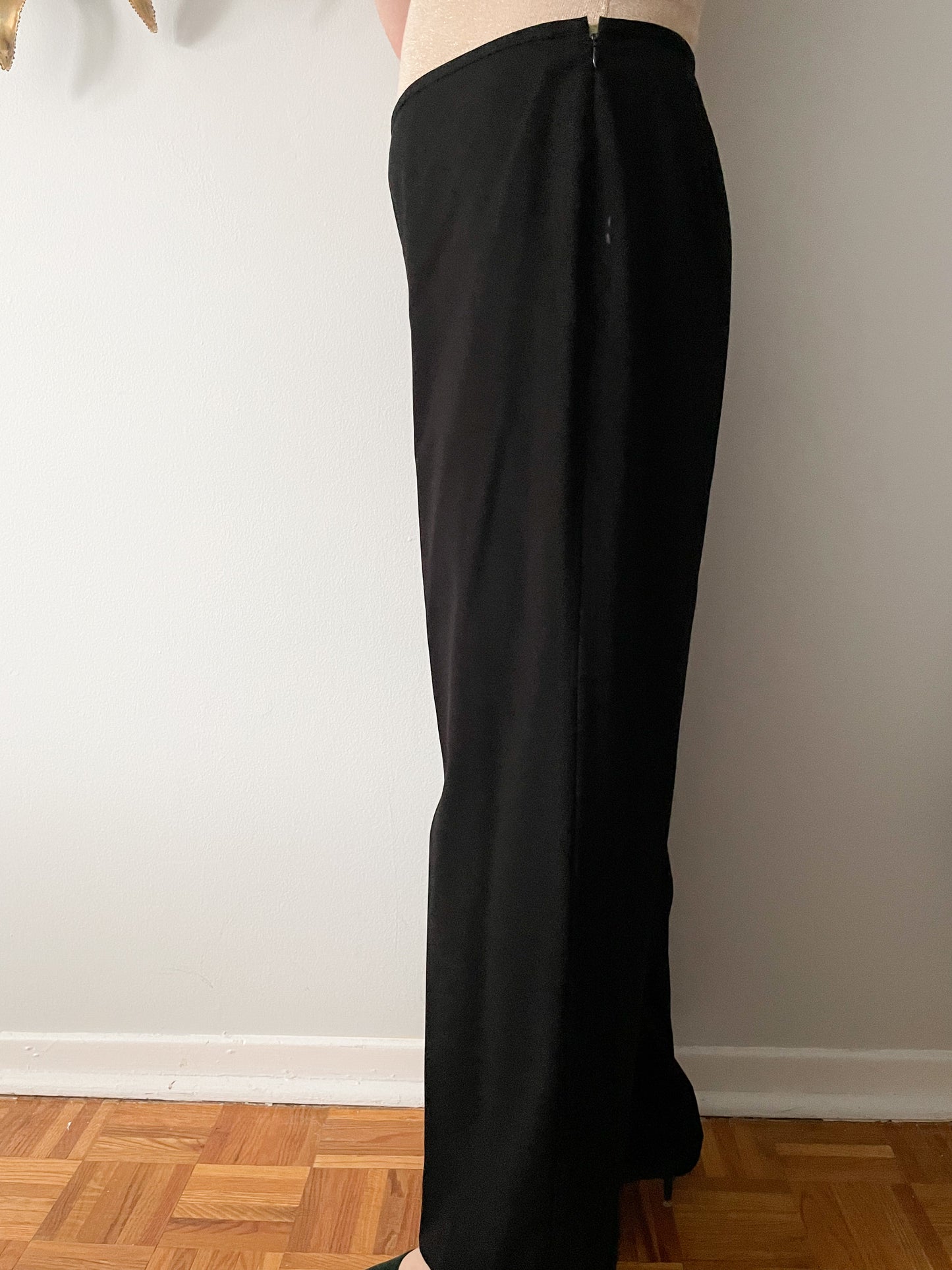 Calvin Klein Black High Rise Wide Leg Trouser Pants - Size 10