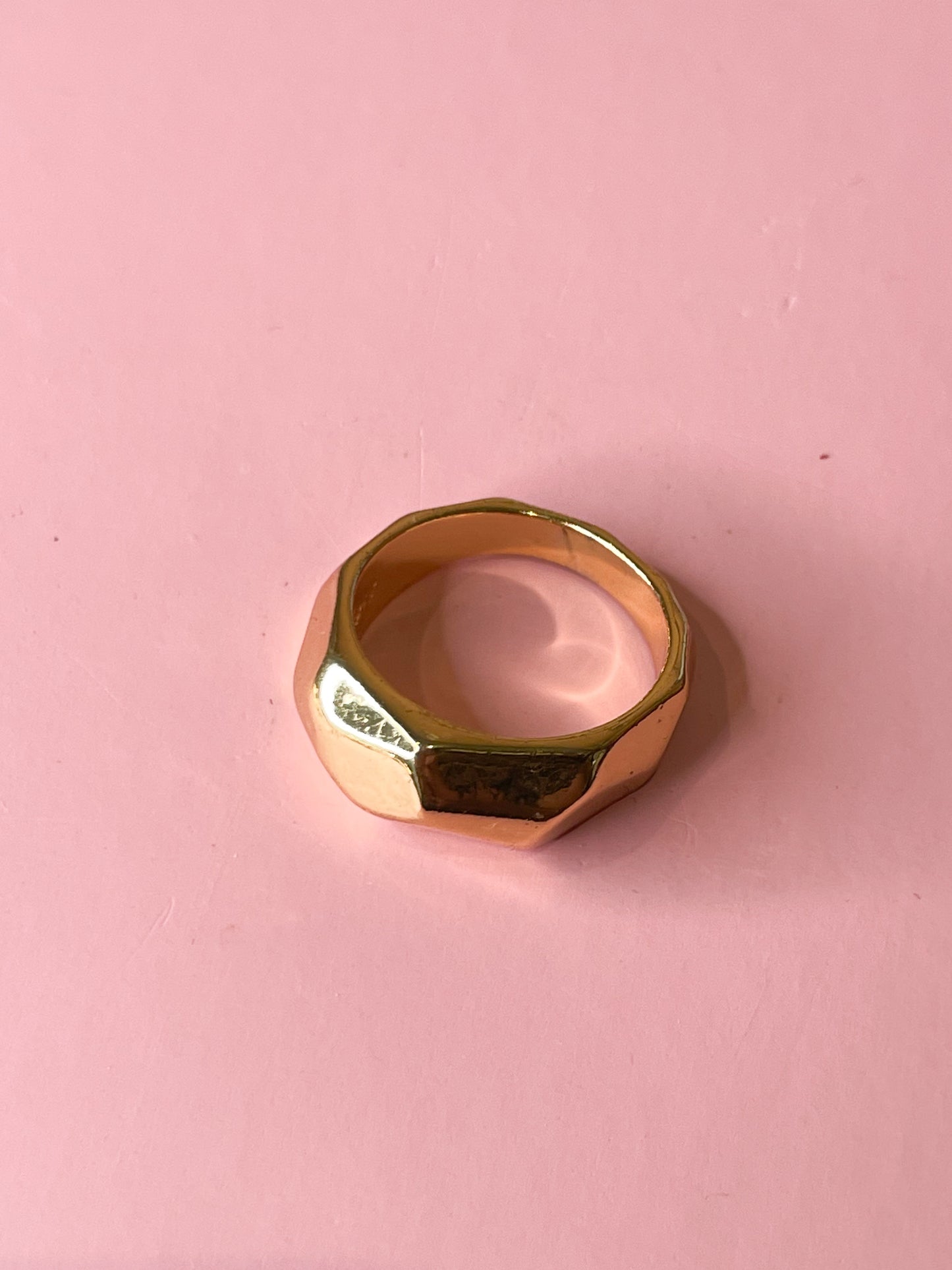 Hammered Gold Ring - Size 8
