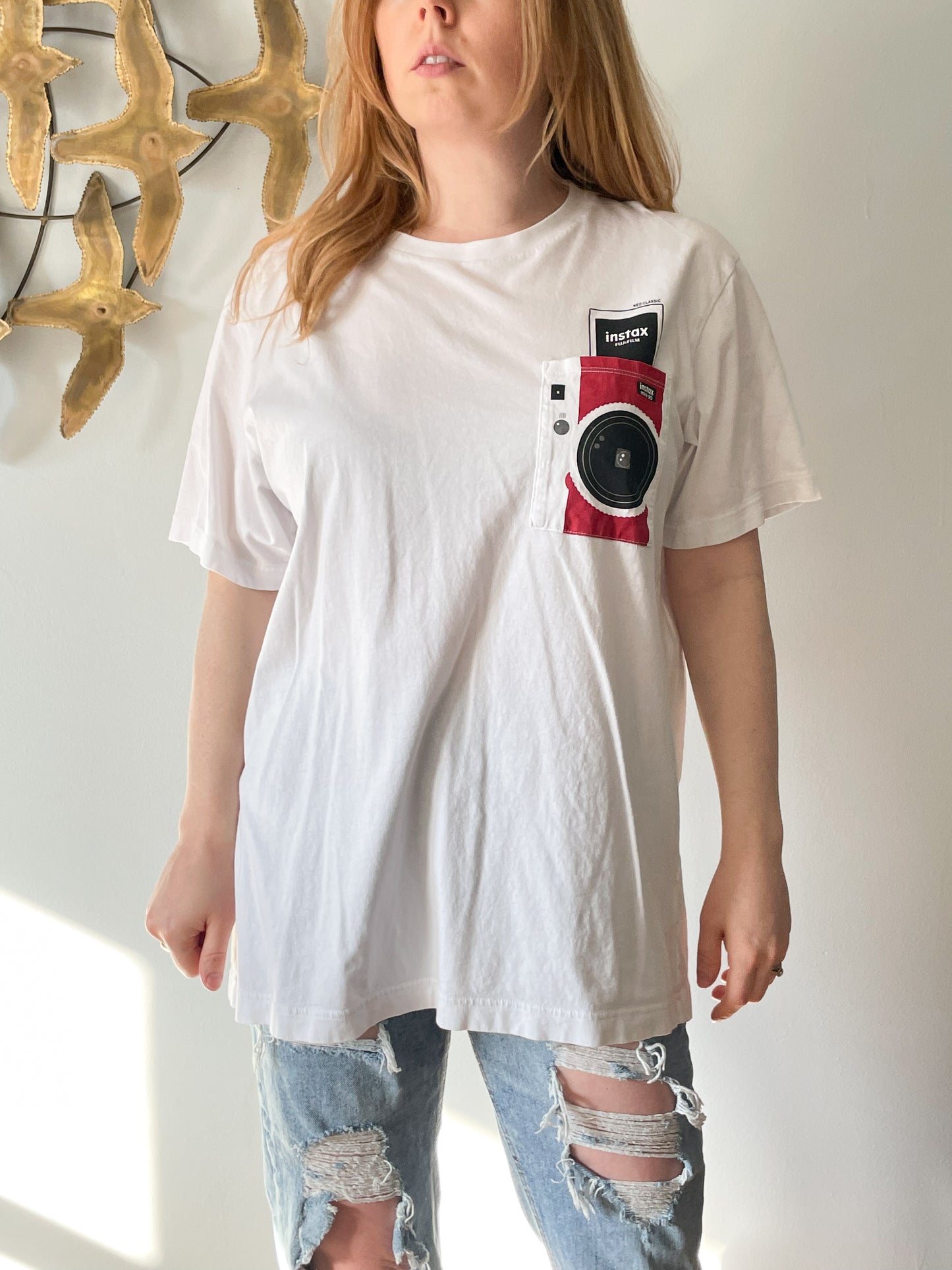Uniqlo x Fujifilm White Graphic 100% cotton T-Shirt - XL