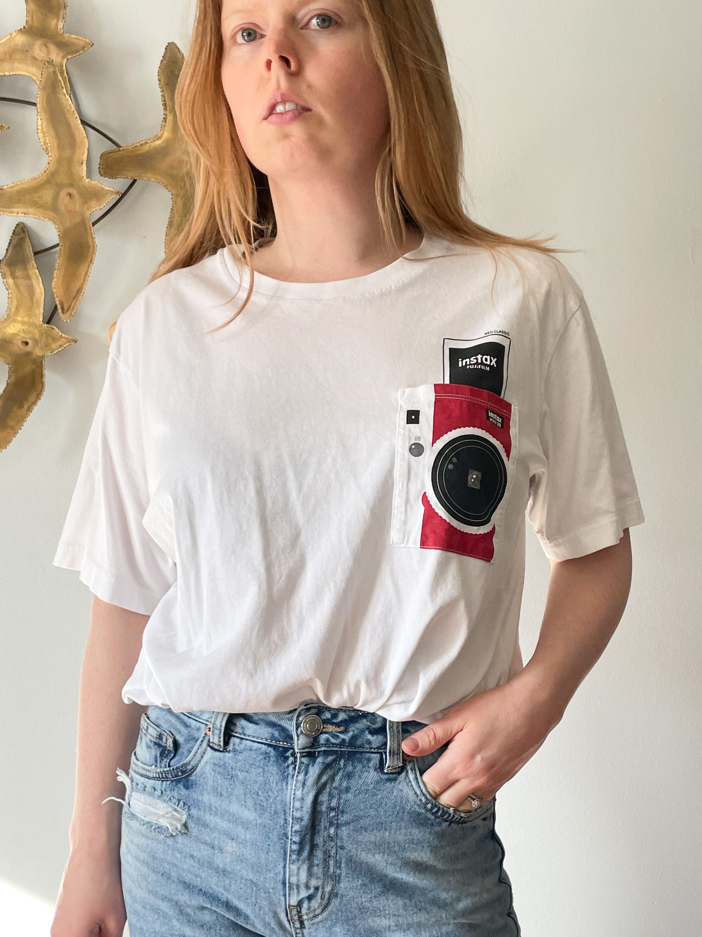 Uniqlo x Fujifilm White Graphic 100% cotton T-Shirt - XL