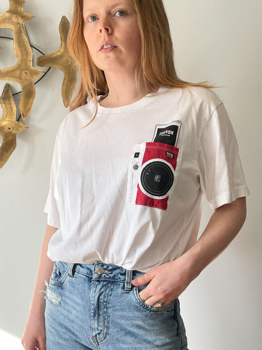 Uniqlo x Fujifilm White Graphic 100% cotton T-Shirt - XL