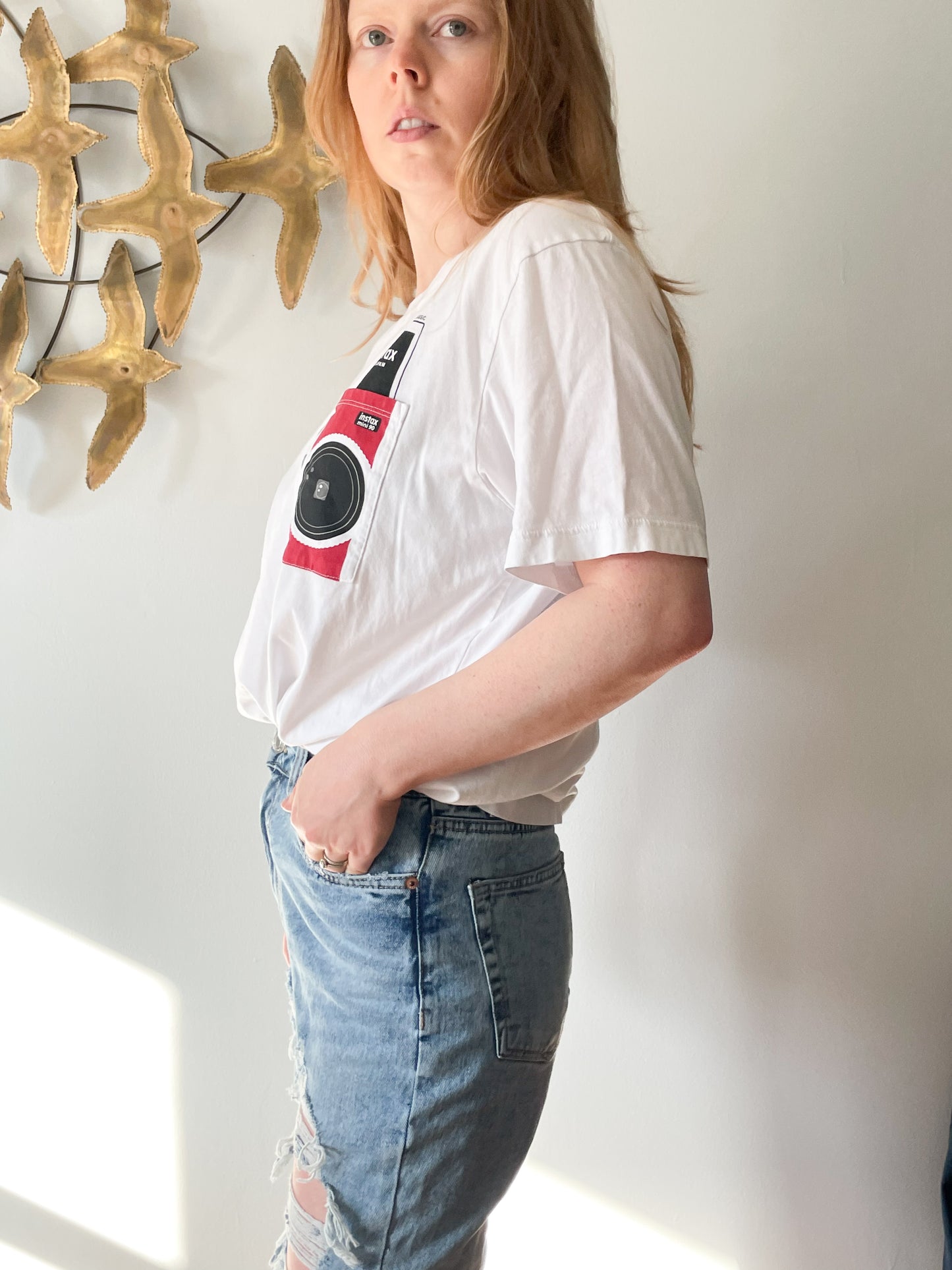 Uniqlo x Fujifilm White Graphic 100% cotton T-Shirt - XL