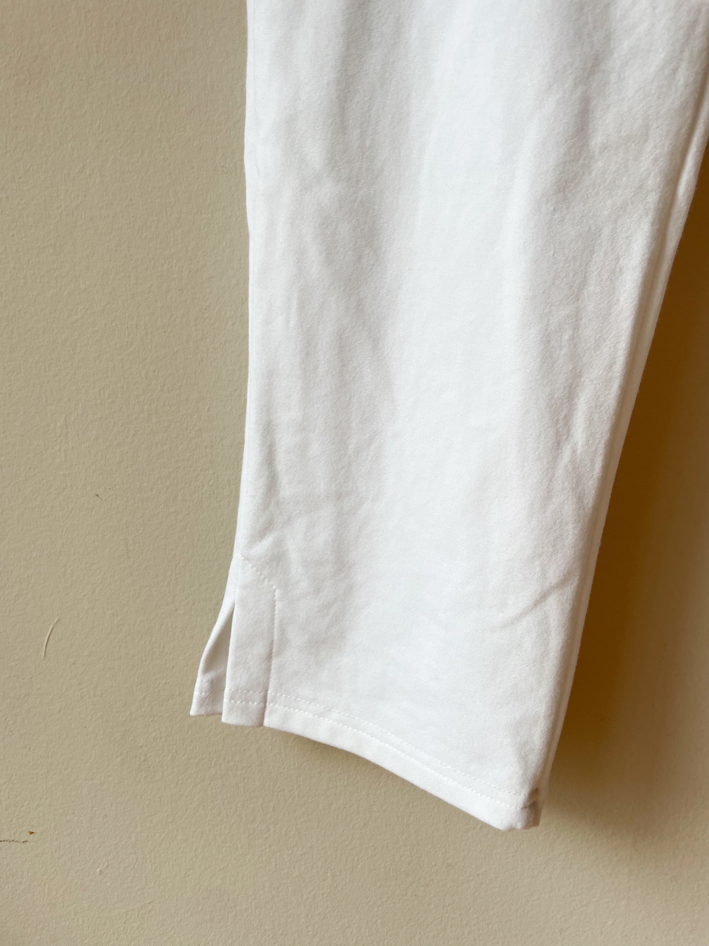 Sympli White Lux Ponte Stretch Tencel Ankle Pants - Size 8