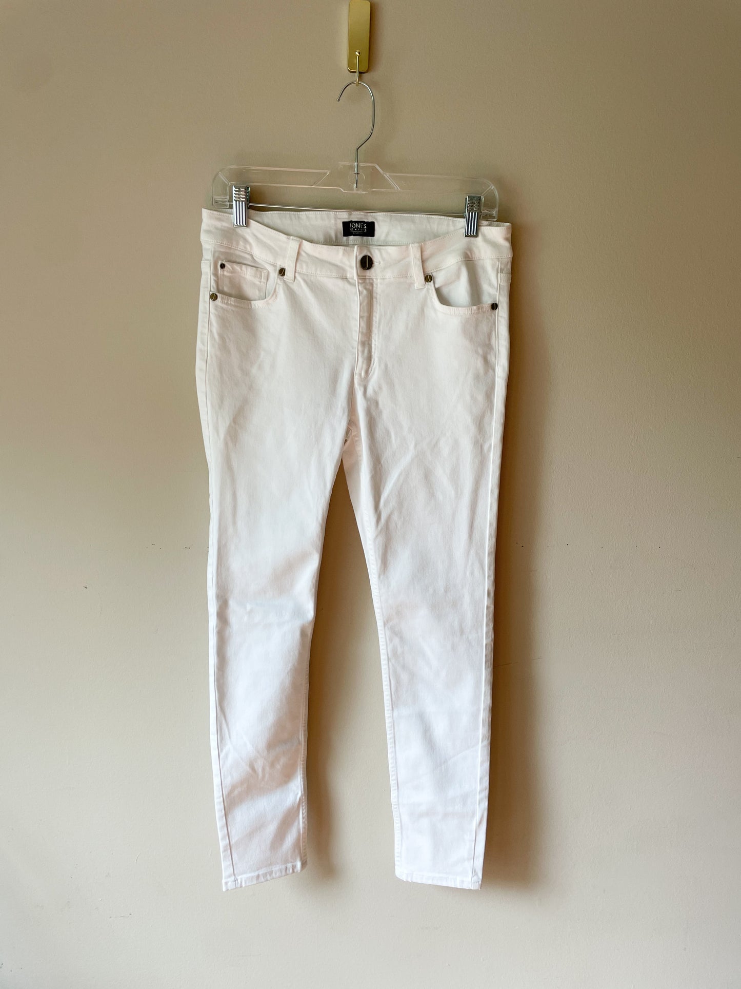 Jones New York White Classis Stretch Cotton Lyocell Skinny Jeans - Size 6