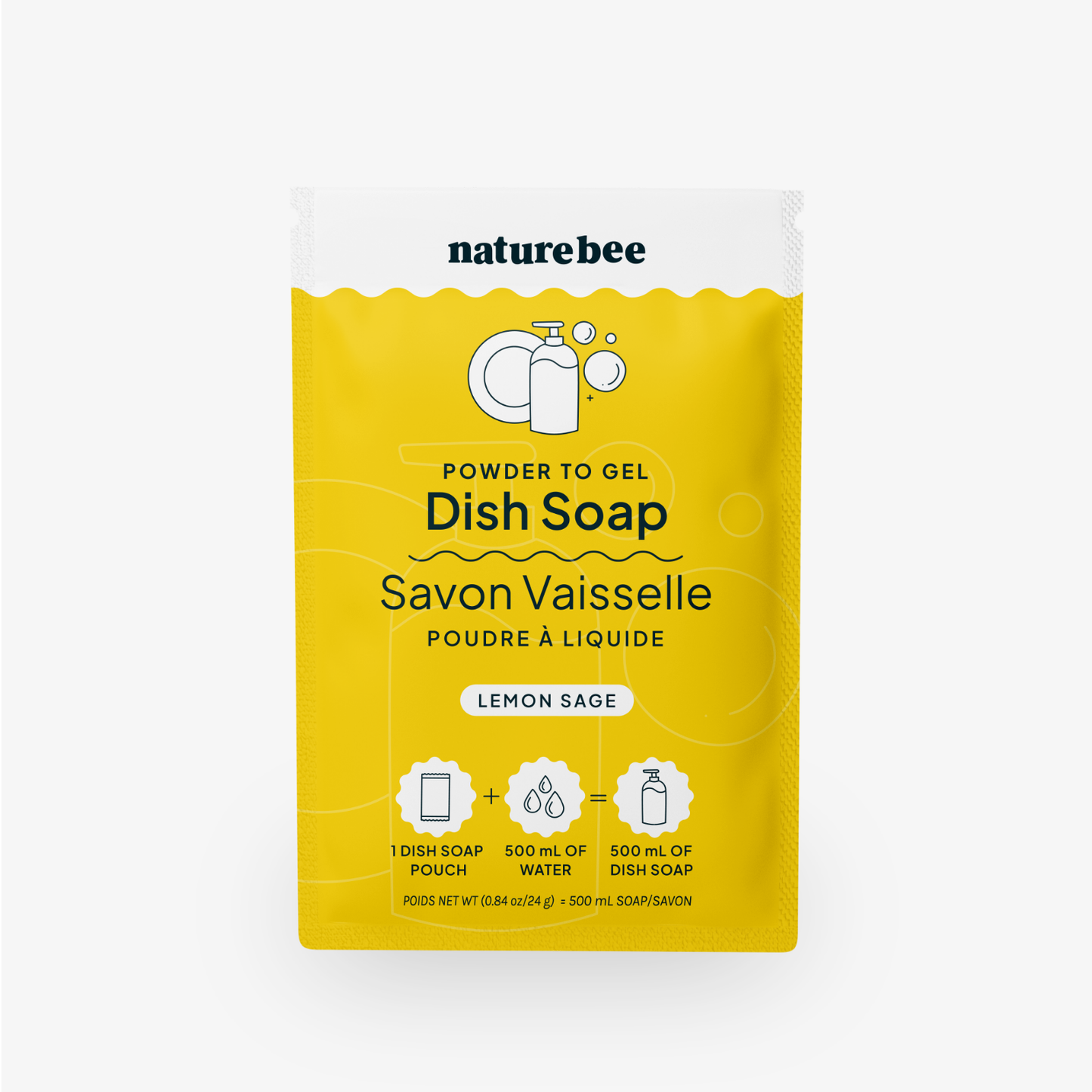 Lemon Sage Dish Soap - Powder to Gel  