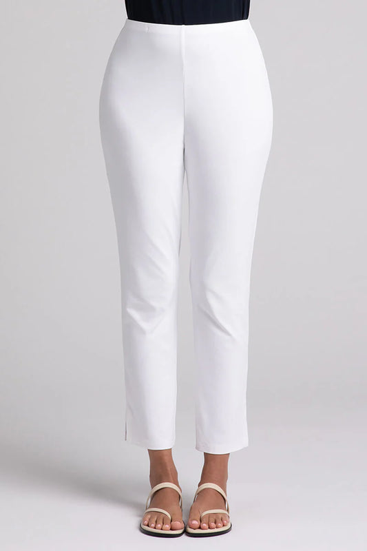 Sympli White Lux Ponte Stretch Tencel Ankle Pants - Size 8