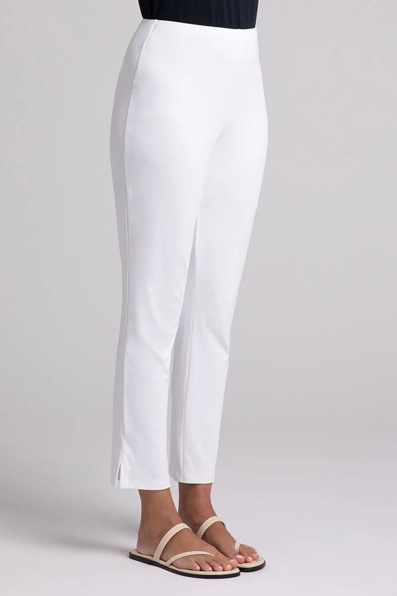 Sympli White Lux Ponte Stretch Tencel Ankle Pants - Size 8