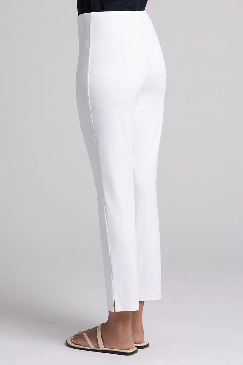 Sympli White Lux Ponte Stretch Tencel Ankle Pants - Size 8