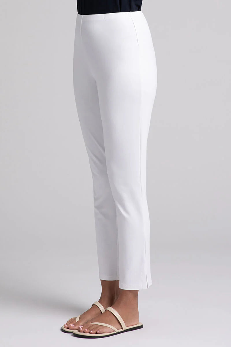 Sympli White Lux Ponte Stretch Tencel Ankle Pants - Size 8