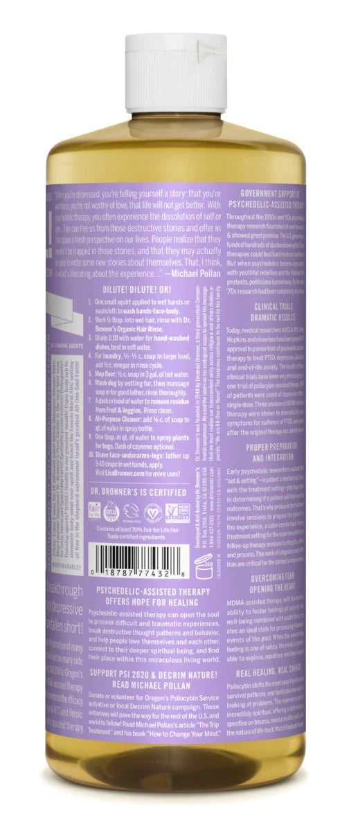 Lavender - Dr. Bronner's Organic Pure Castile Liquid Soap - 946ml