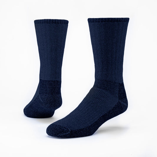 Maggie's Organics Dark Blue Wool Socks - Mountain Hiker