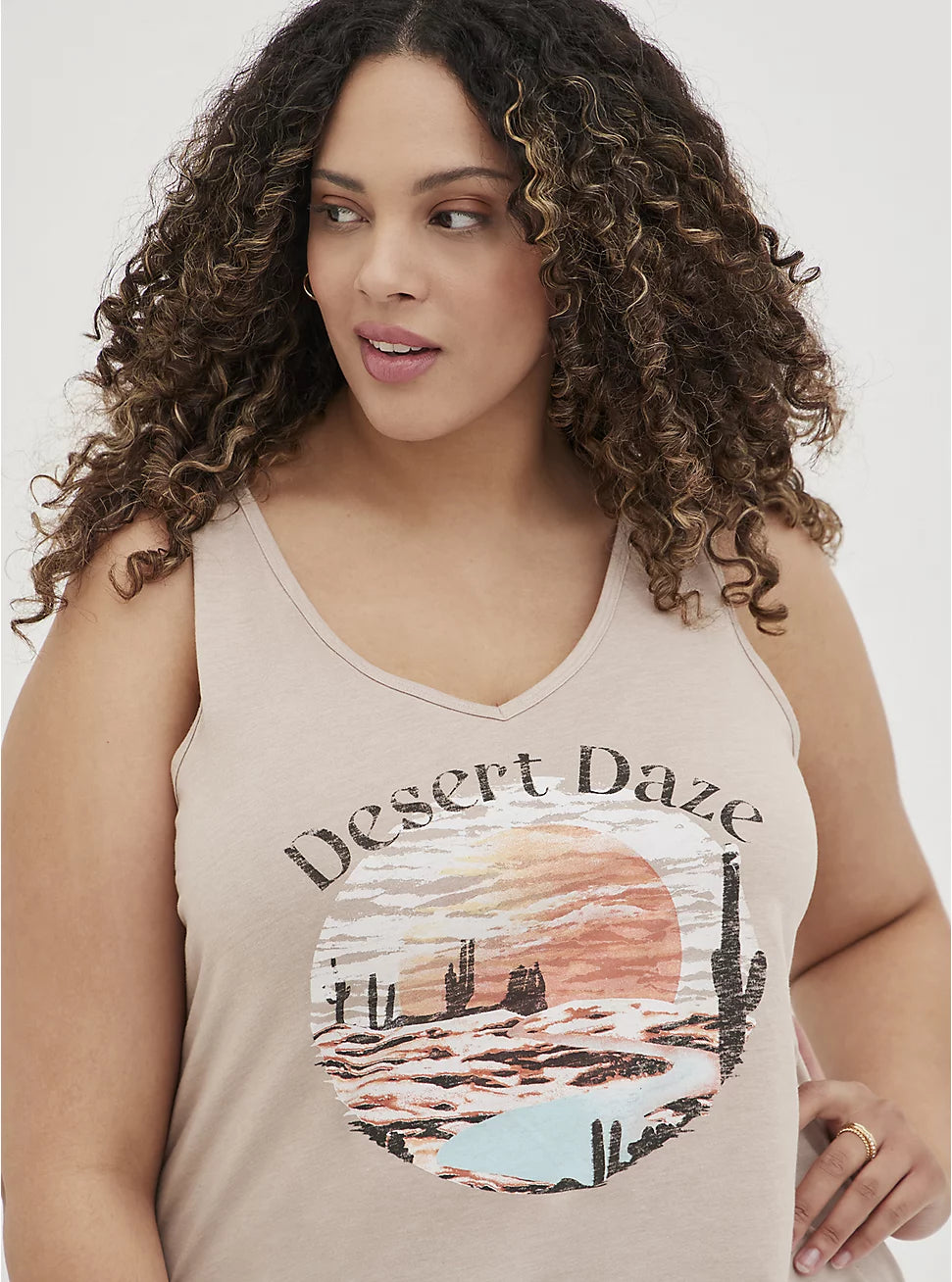 Torrid Girlfriend Desert Daze Graphic Tank Top NWT - Size 3XL