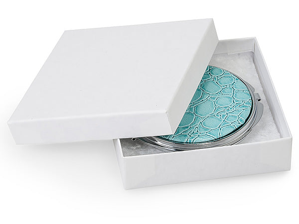 Recycled Paper White Jewelry Boxes With Recycled Padding - Le Prix Fashion & Consulting