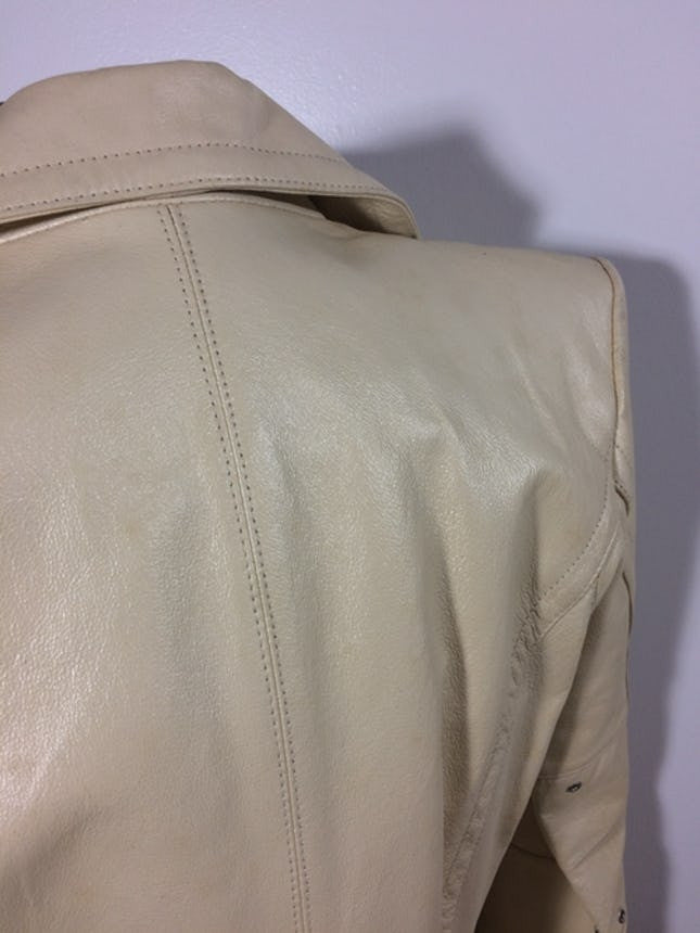 OXMO Cream Leather Moto Jacket - Le Prix Fashion & Consulting