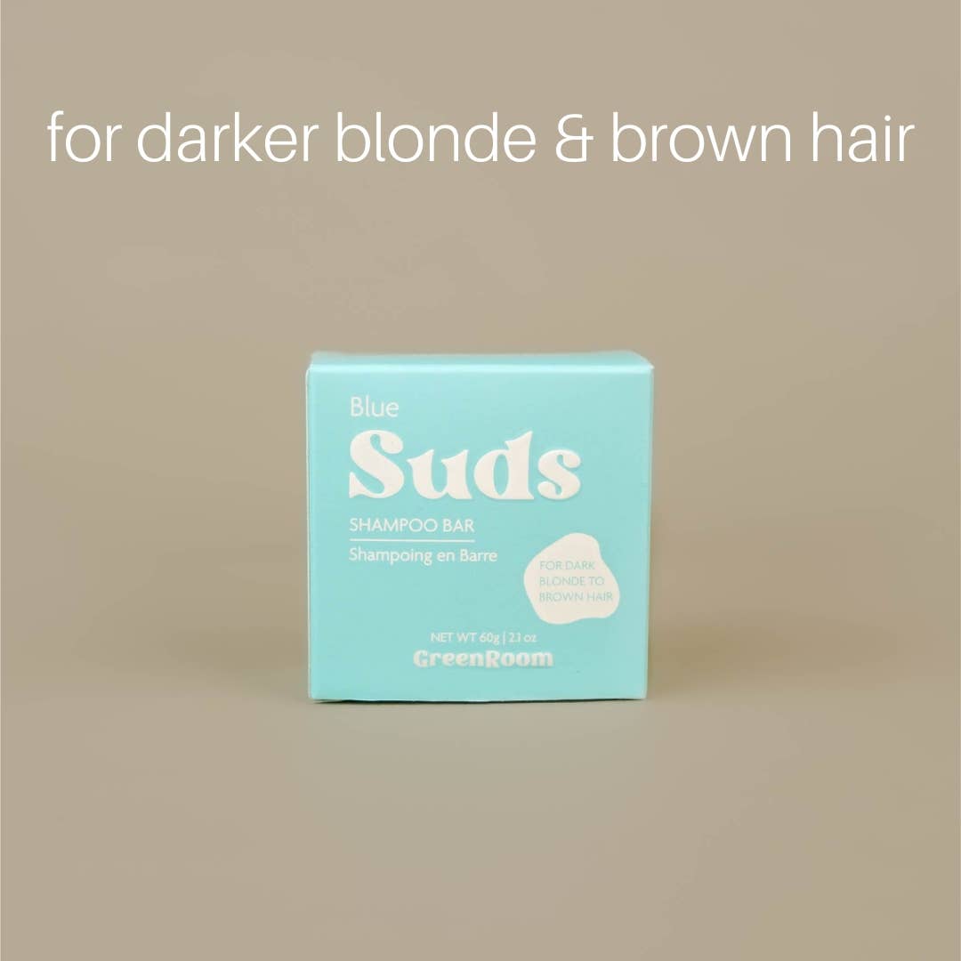 BLUE Suds Shampoo Bar - Dark Blonde to Brown Hair