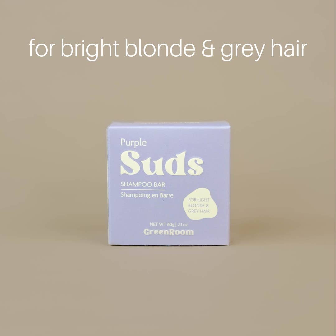 PURPLE Suds Shampoo Bar - Light Blonde + Grey Hair
