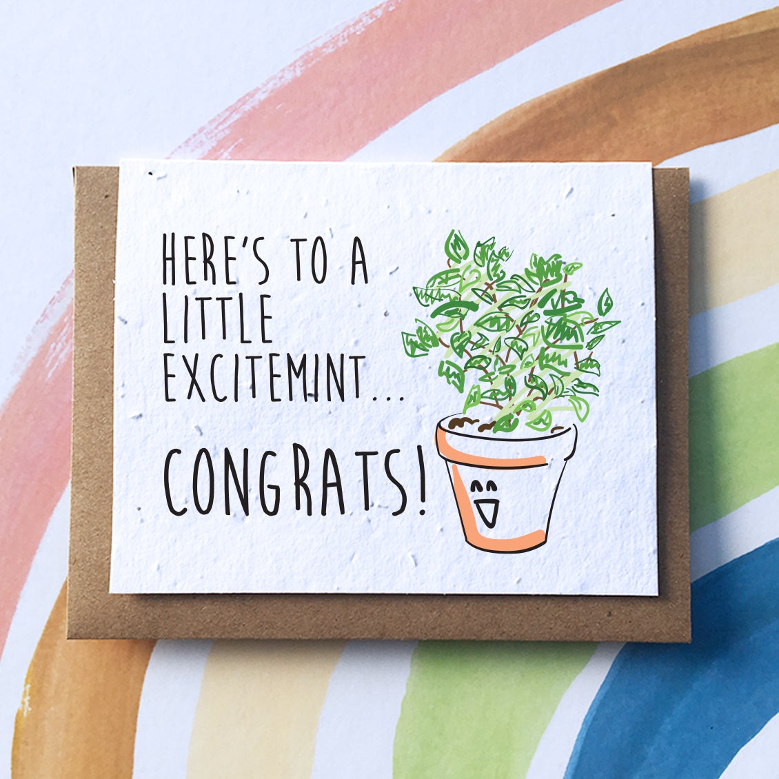 ExciteMINT Plantable Pun Greeting Card