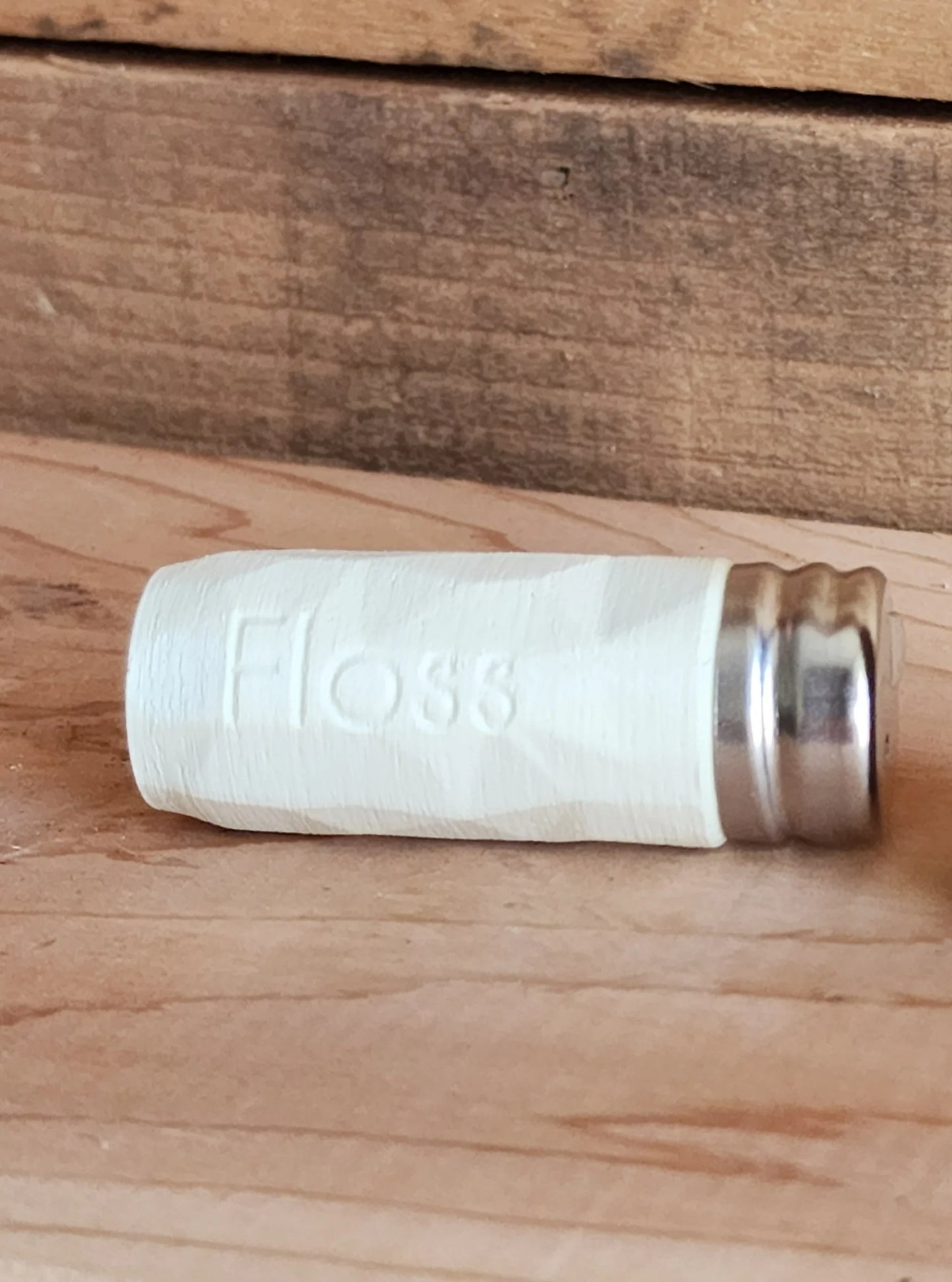 Refillable Travel Floss Canister with Mint Silk Floss - 100% Recycled Plastic