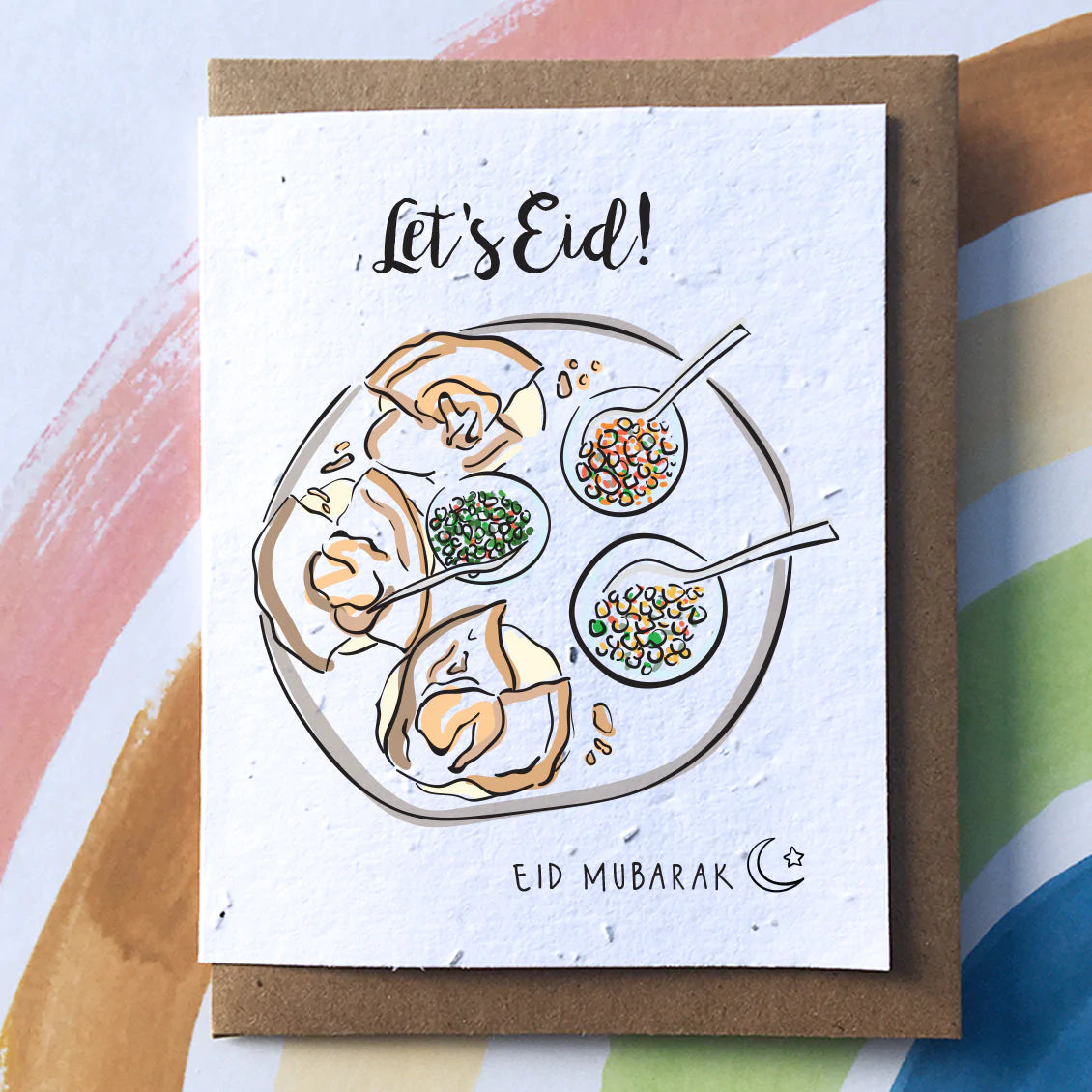 Let's Eid Plantable Pun Greeting Card