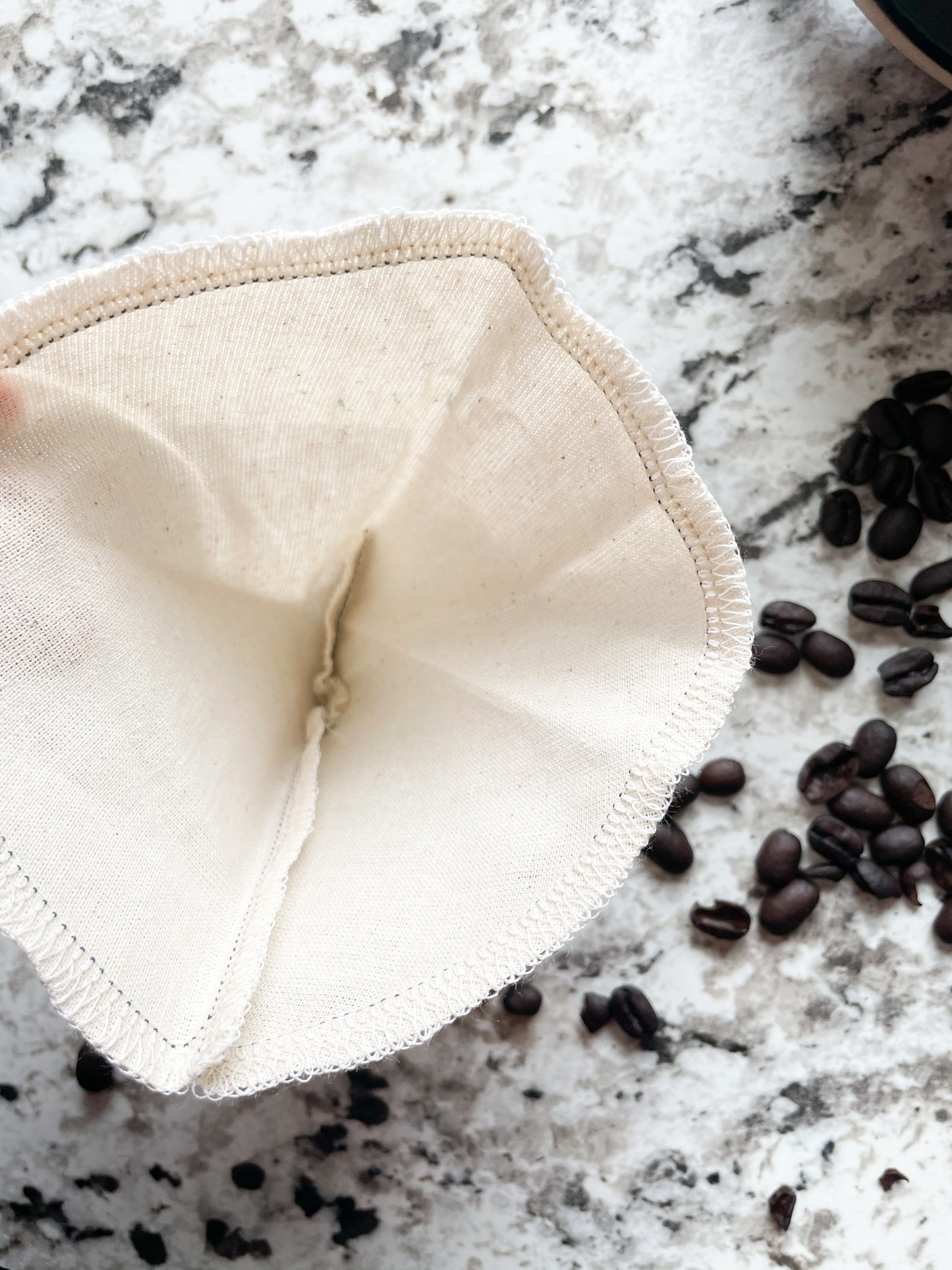 100% Organic Unbleached Cotton Muslin Reusable Coffee Filters