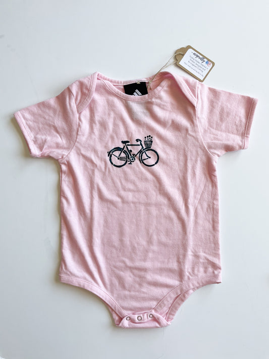 Adidas Pink Bicycle Baby Mommy & Me Bodysuit -  24 months