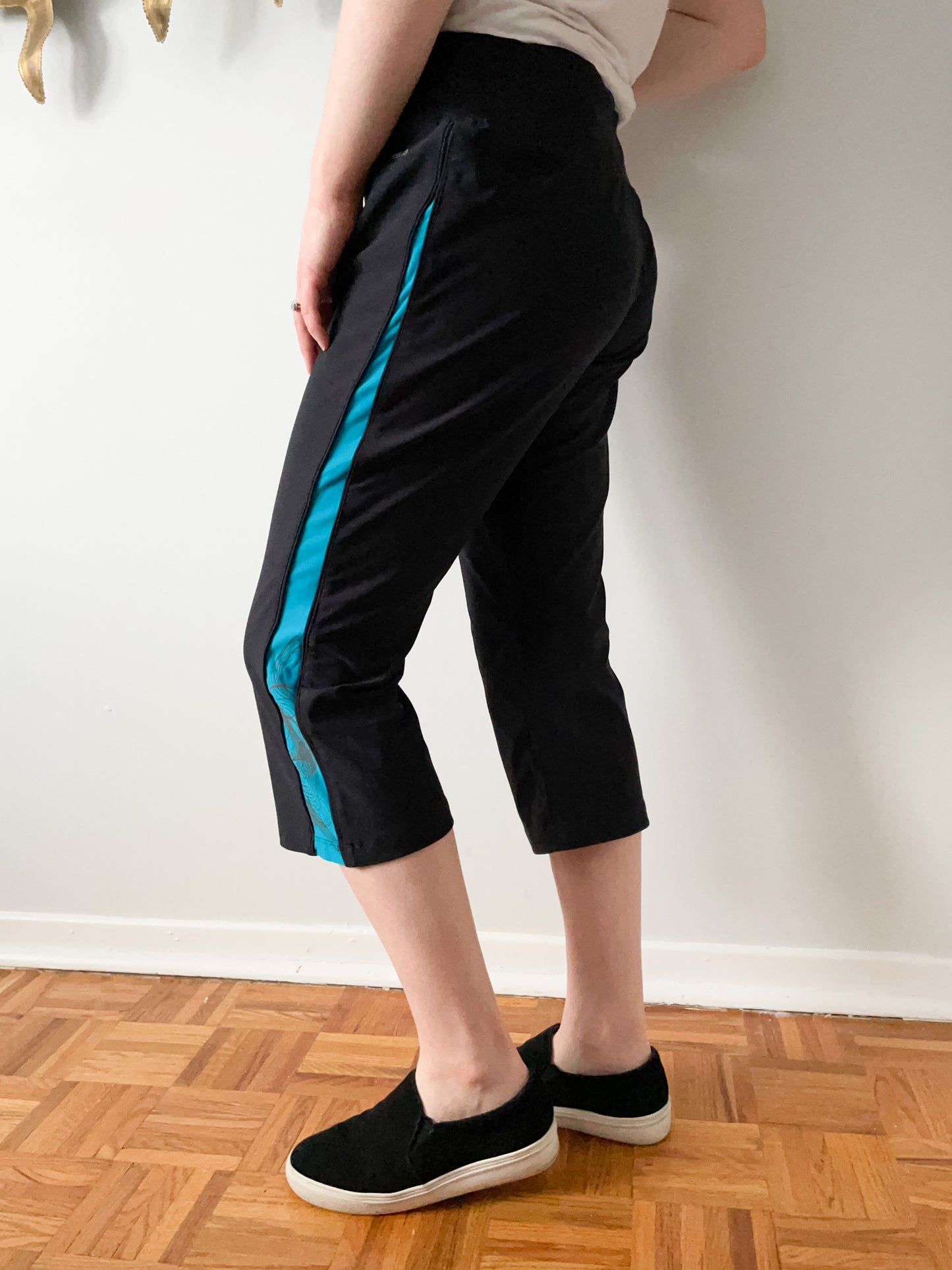 Fila Navy Blue Cropped Workout Pants - Large