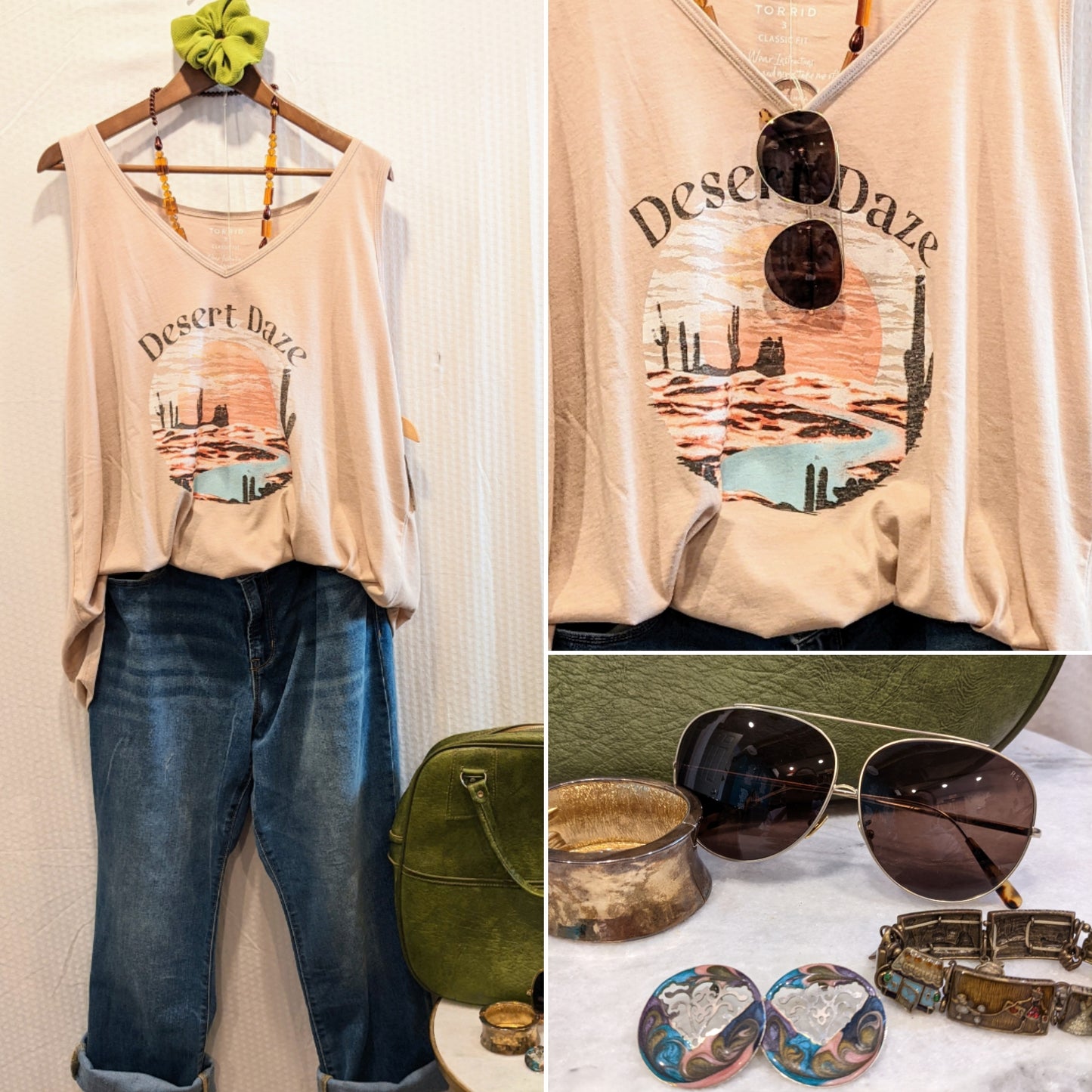 Torrid Girlfriend Desert Daze Graphic Tank Top NWT - Size 3XL