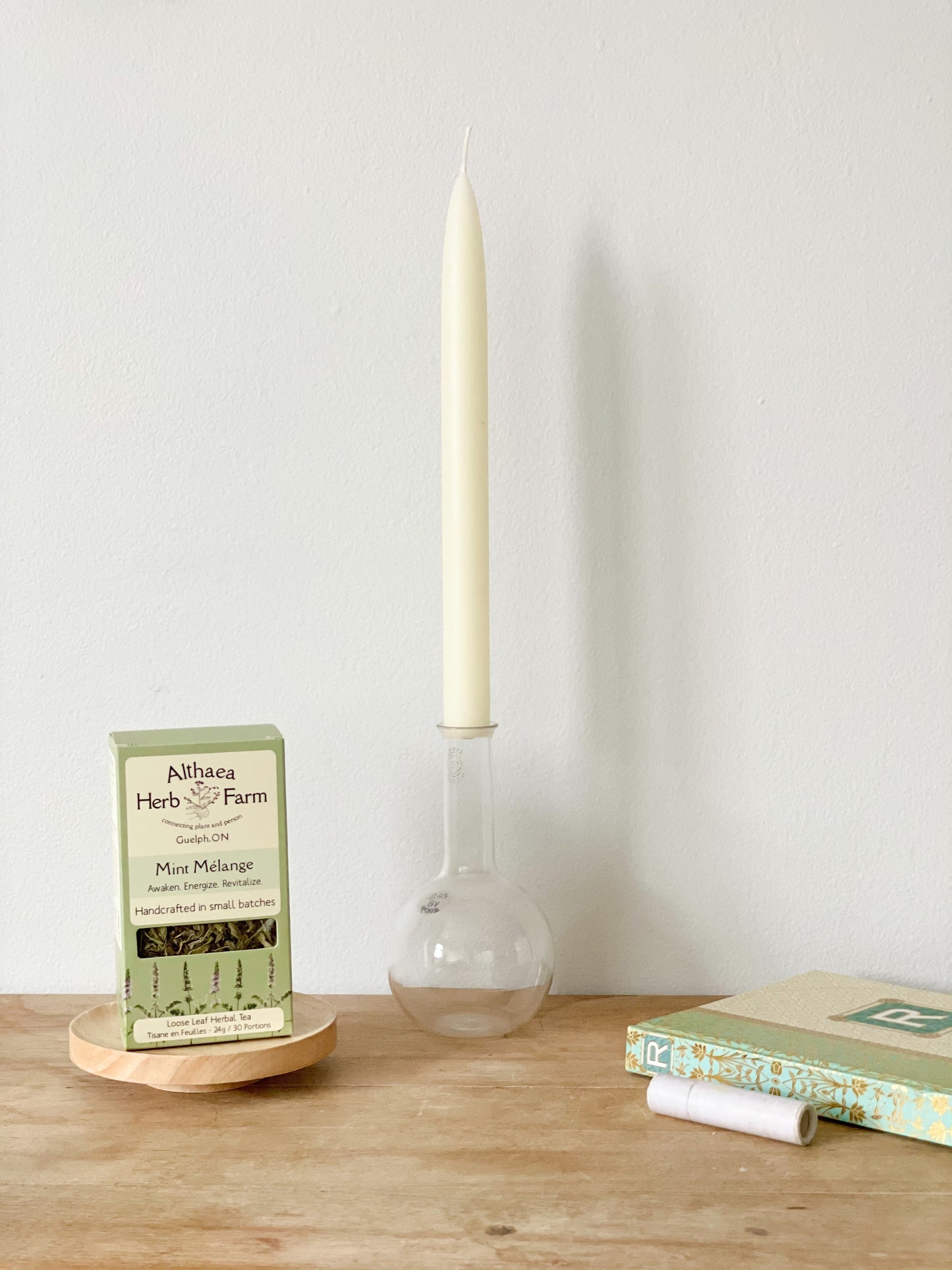 Ivory White 10" Taper 100% Beeswax Candles - 2-Pack