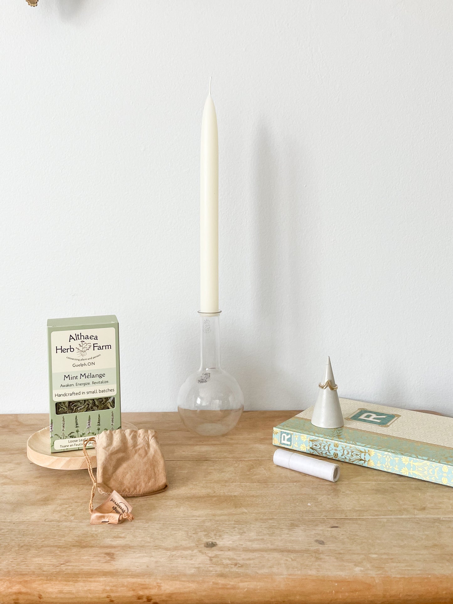Ivory White 10" Taper 100% Beeswax Candles - 2-Pack