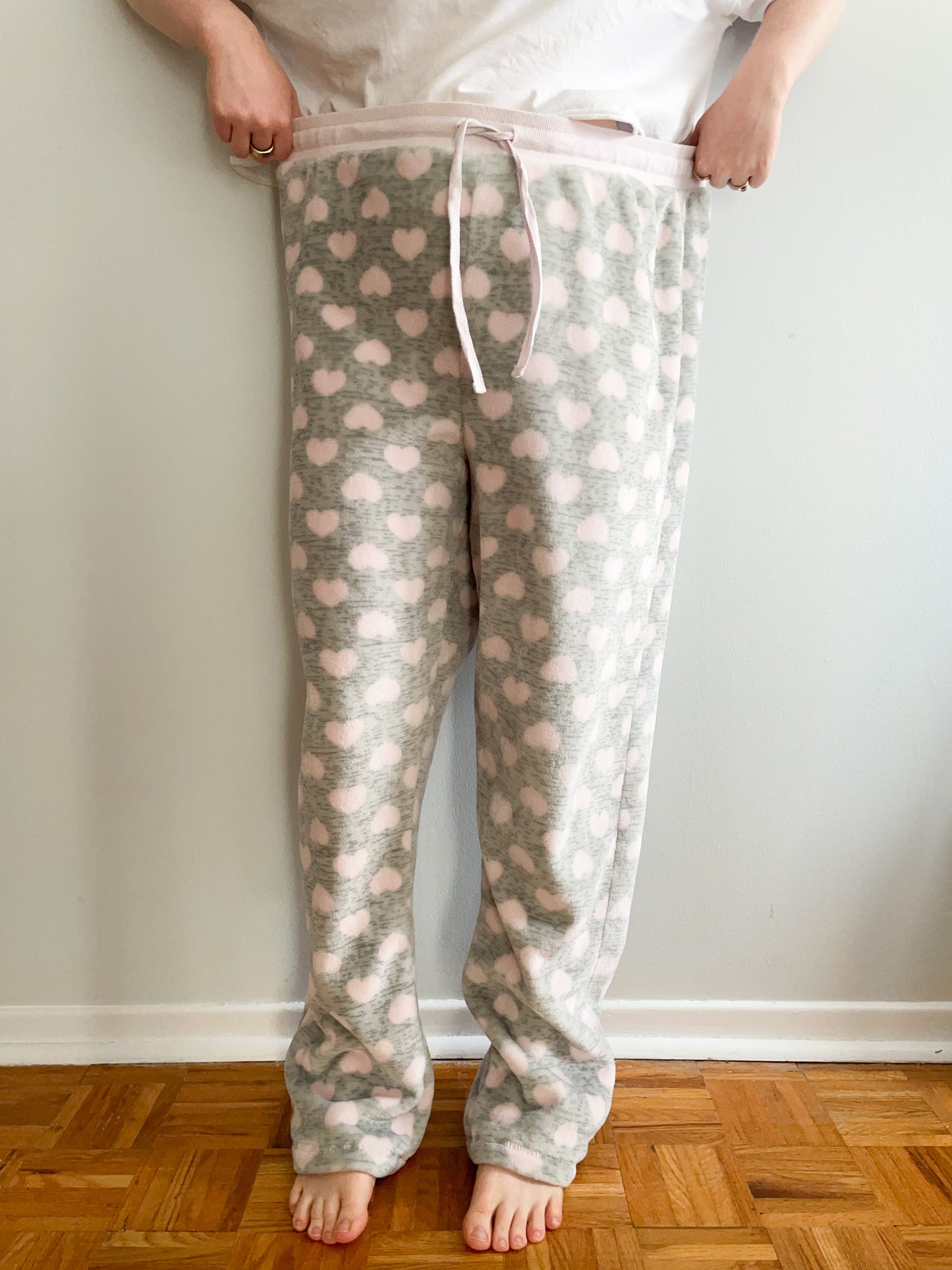 Denver Hayes Grey & Pink Heart Fleece Drawstring PJ Pants - 2XL – Le Prix  Fashion & Consulting